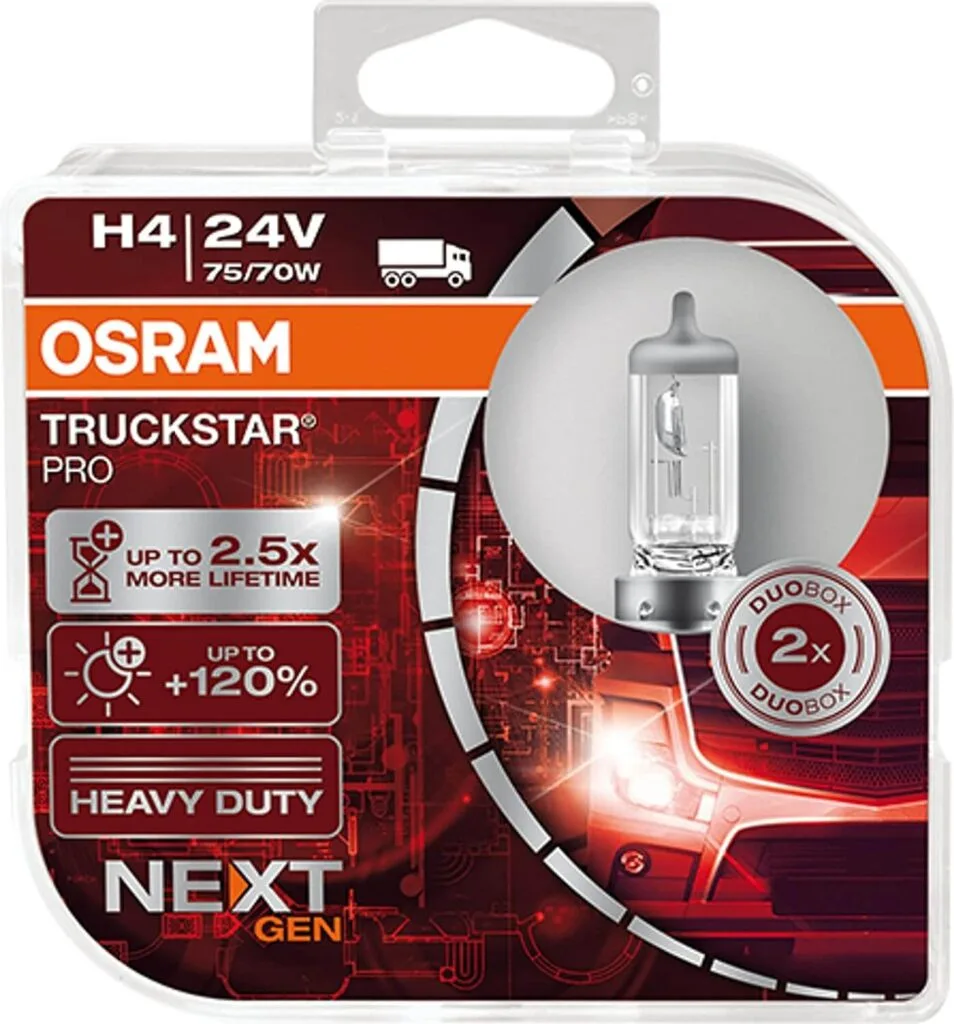 24 Volt H4-LKW-Version von OSRAM TruckStar Pro