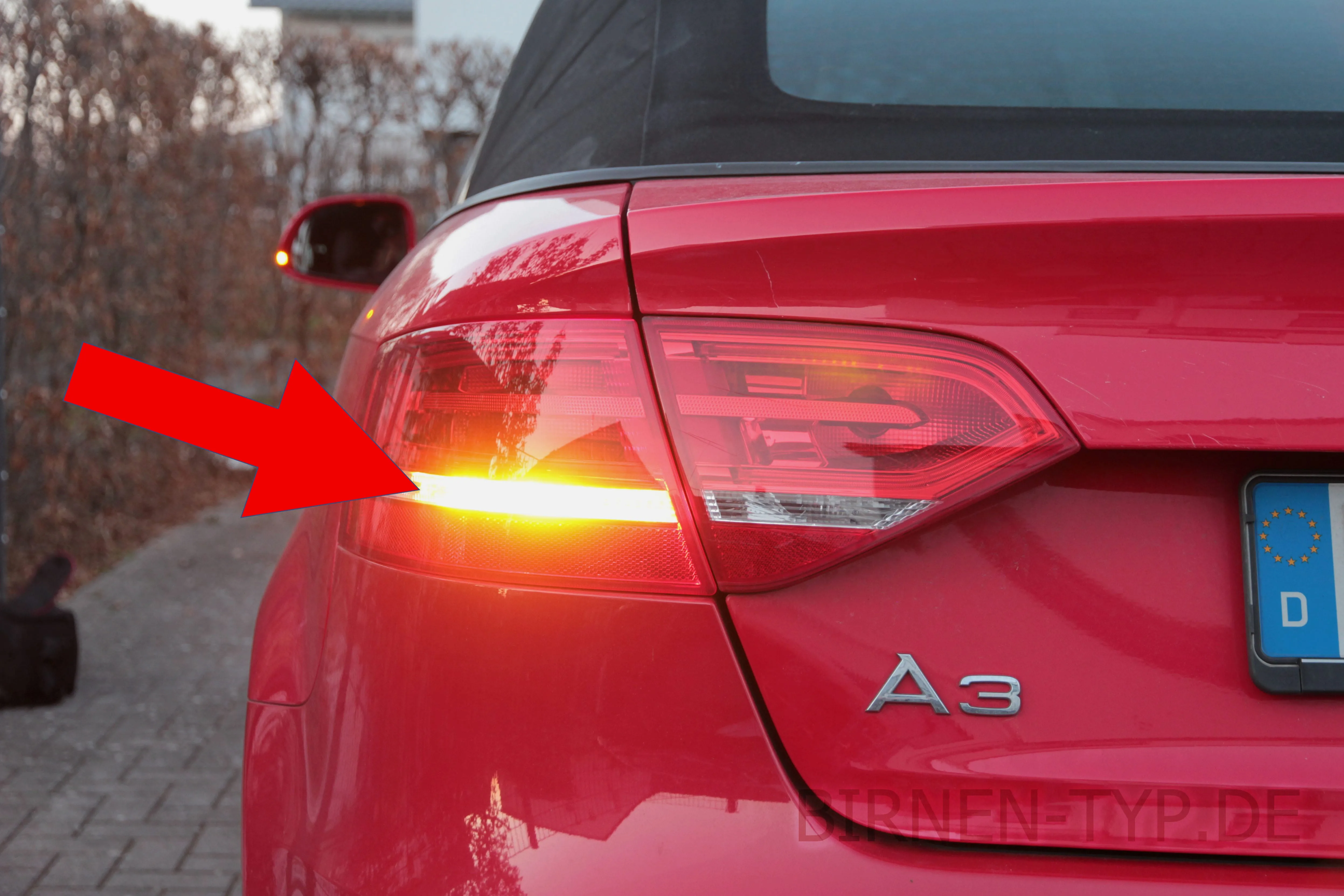 Blinker hinten des Audi A3 Cabrio 2. Gen