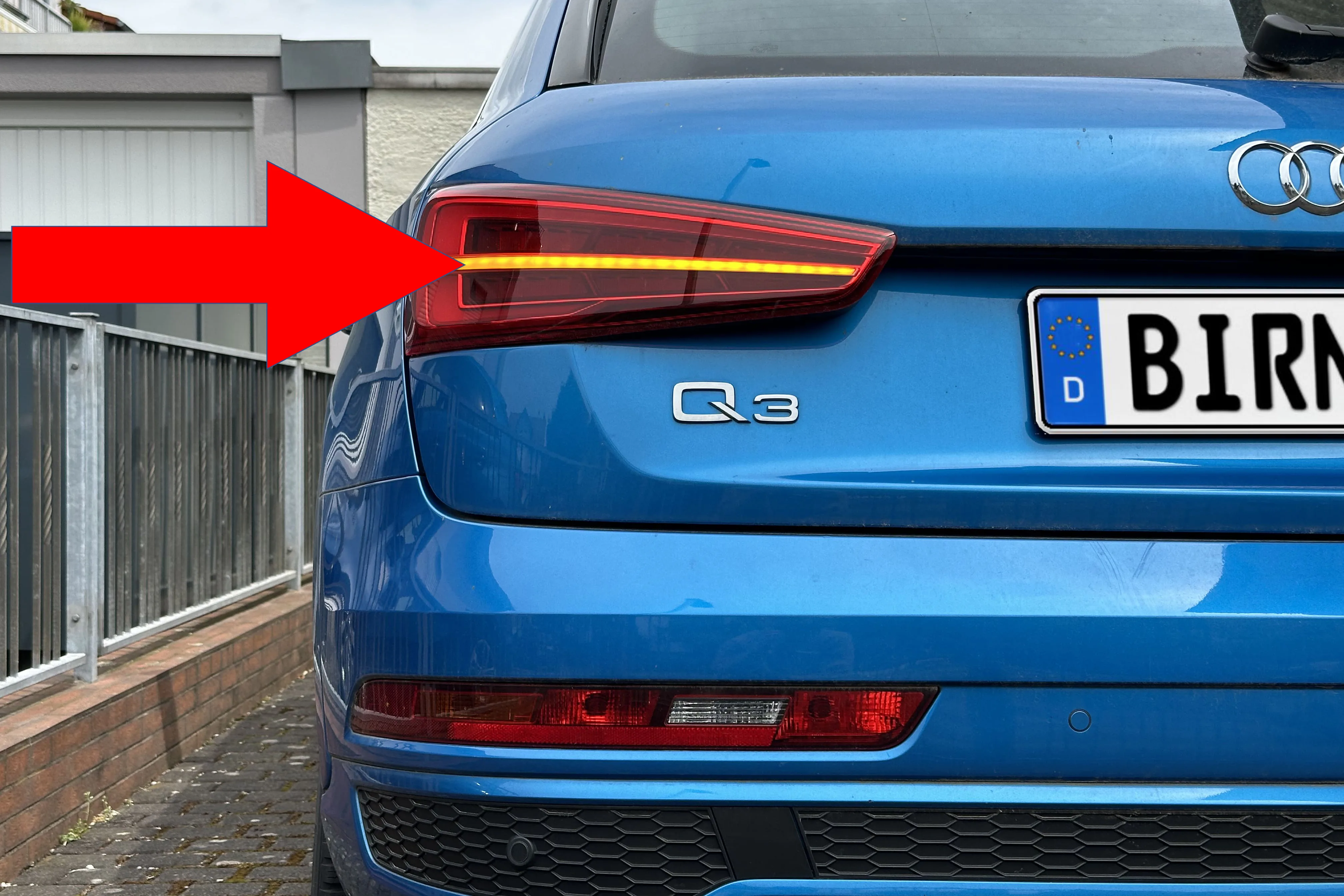 Blinker hinten des Audi Q3 1. Gen