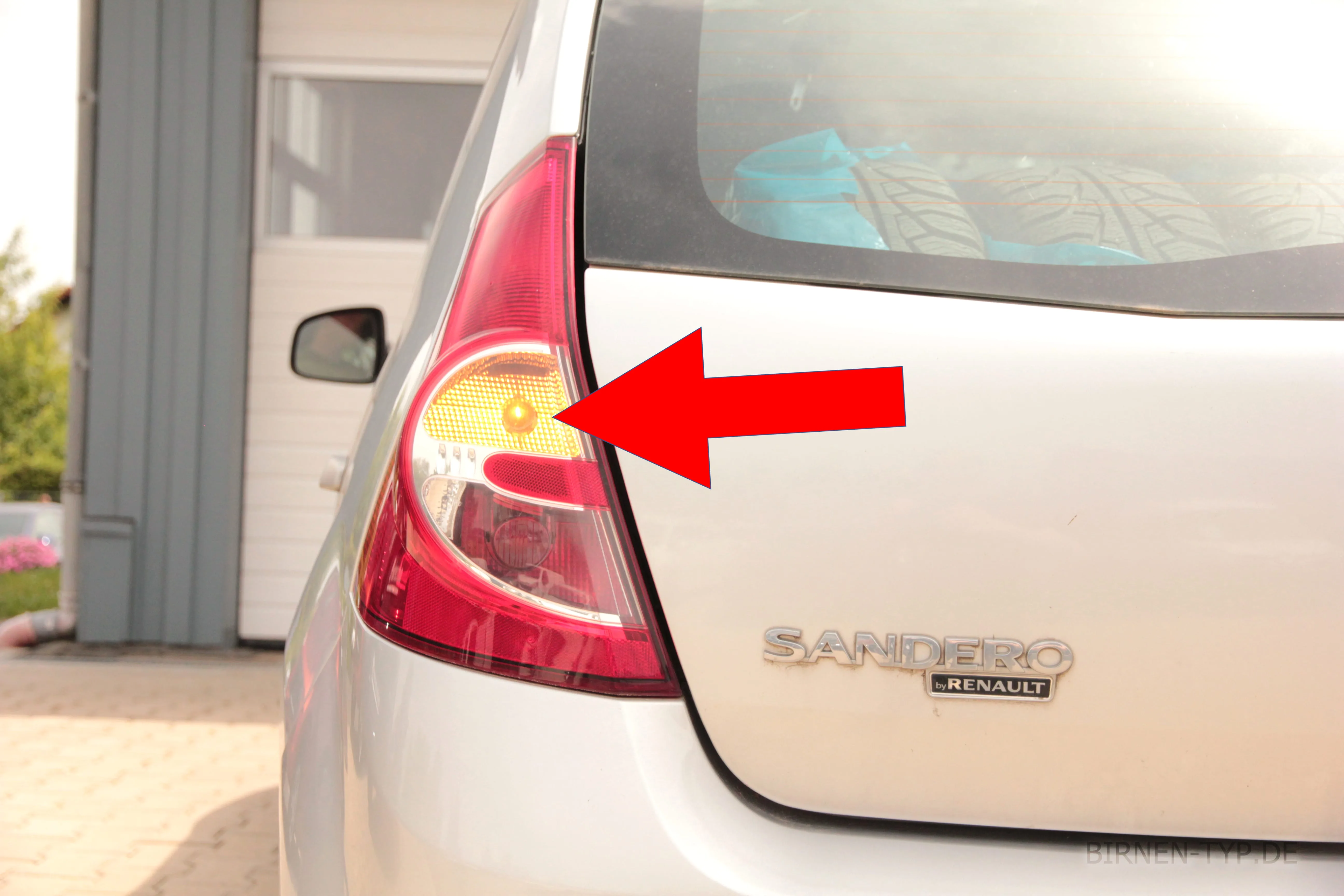 Blinker hinten des Dacia Sandero 1. Gen