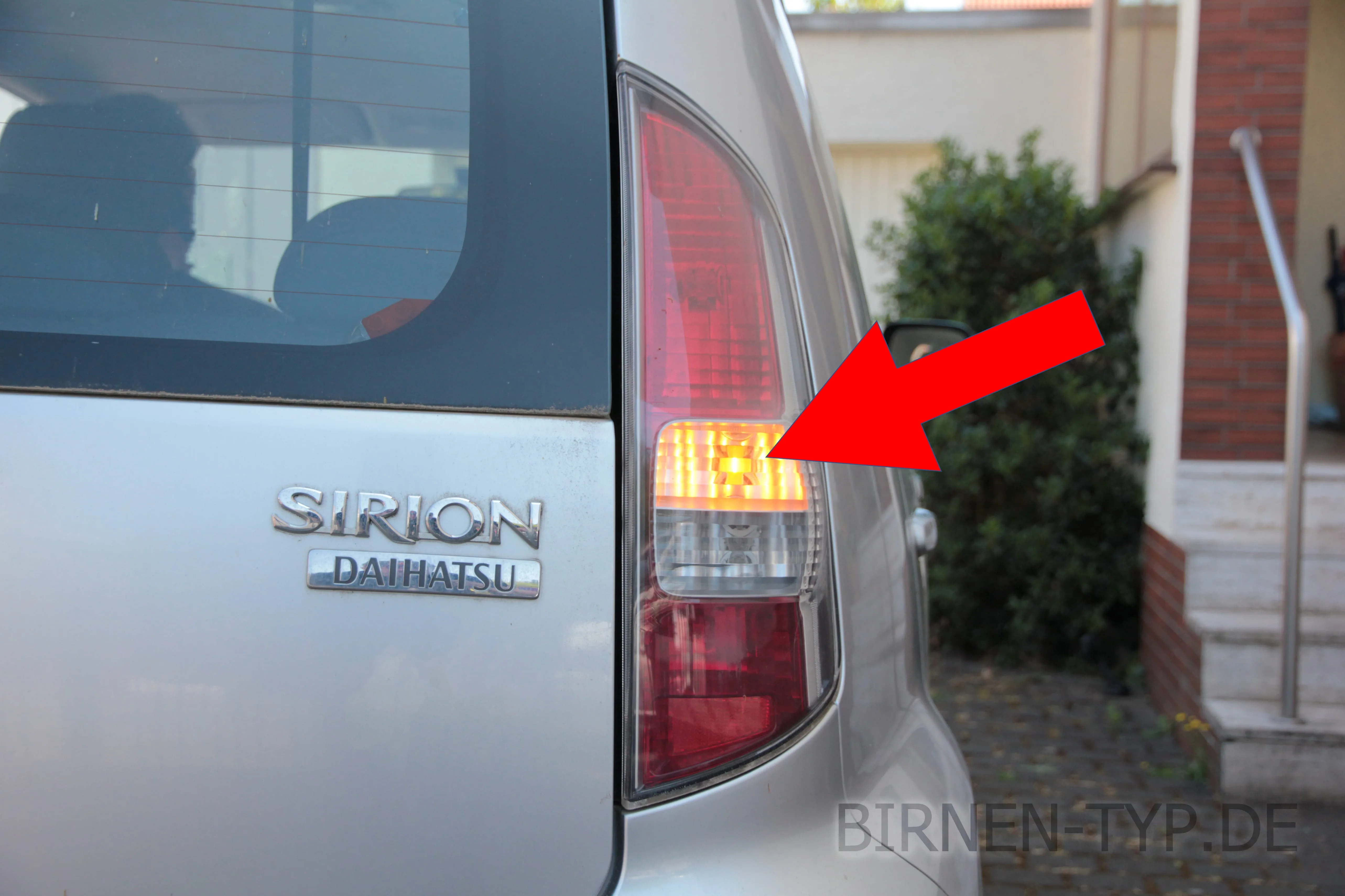 Blinker hinten des Daihatsu Sirion