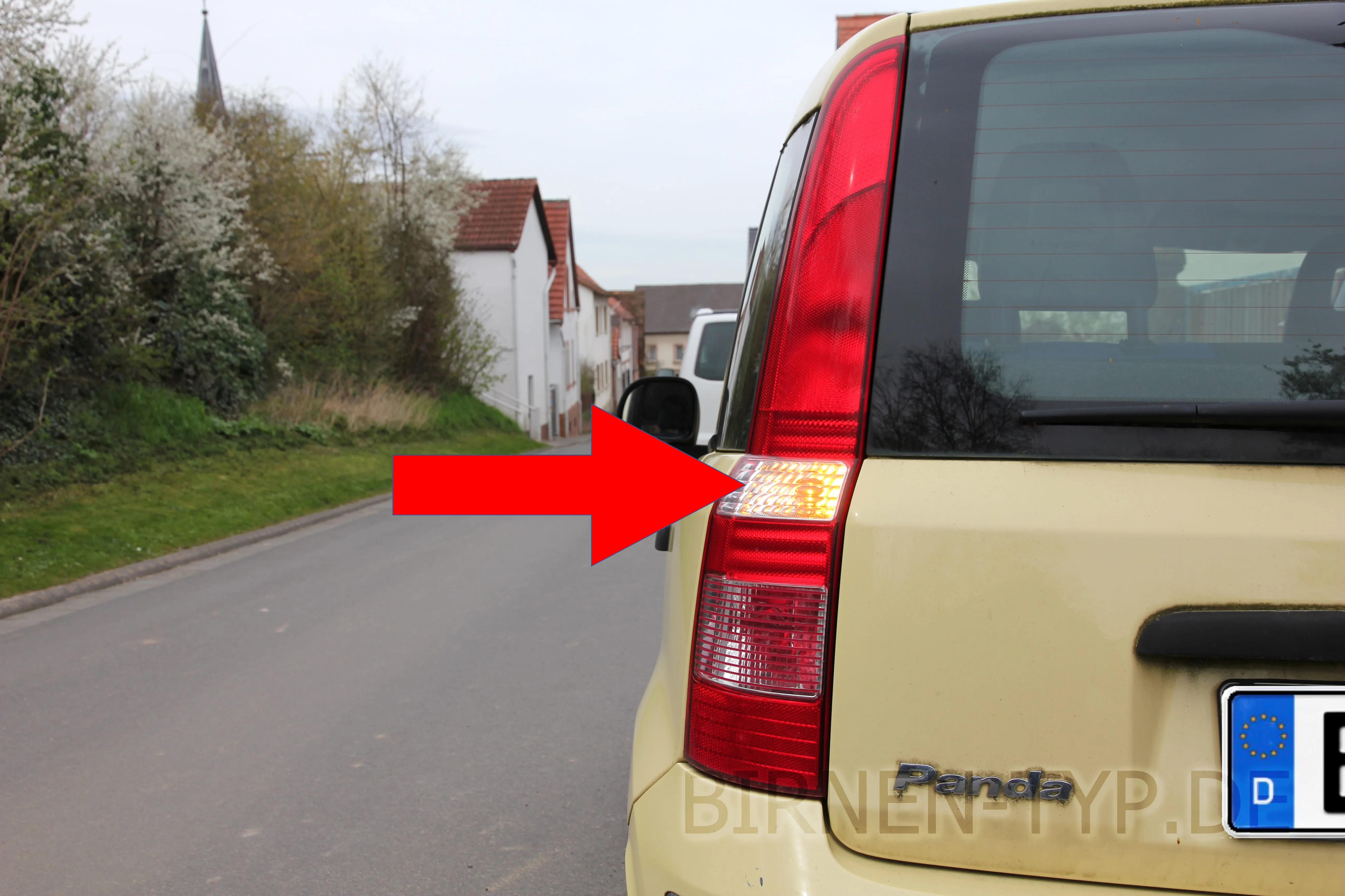 Blinker hinten des Fiat Panda 2. Gen (Typ 169 (Nuova Panda) – 2003-2012)