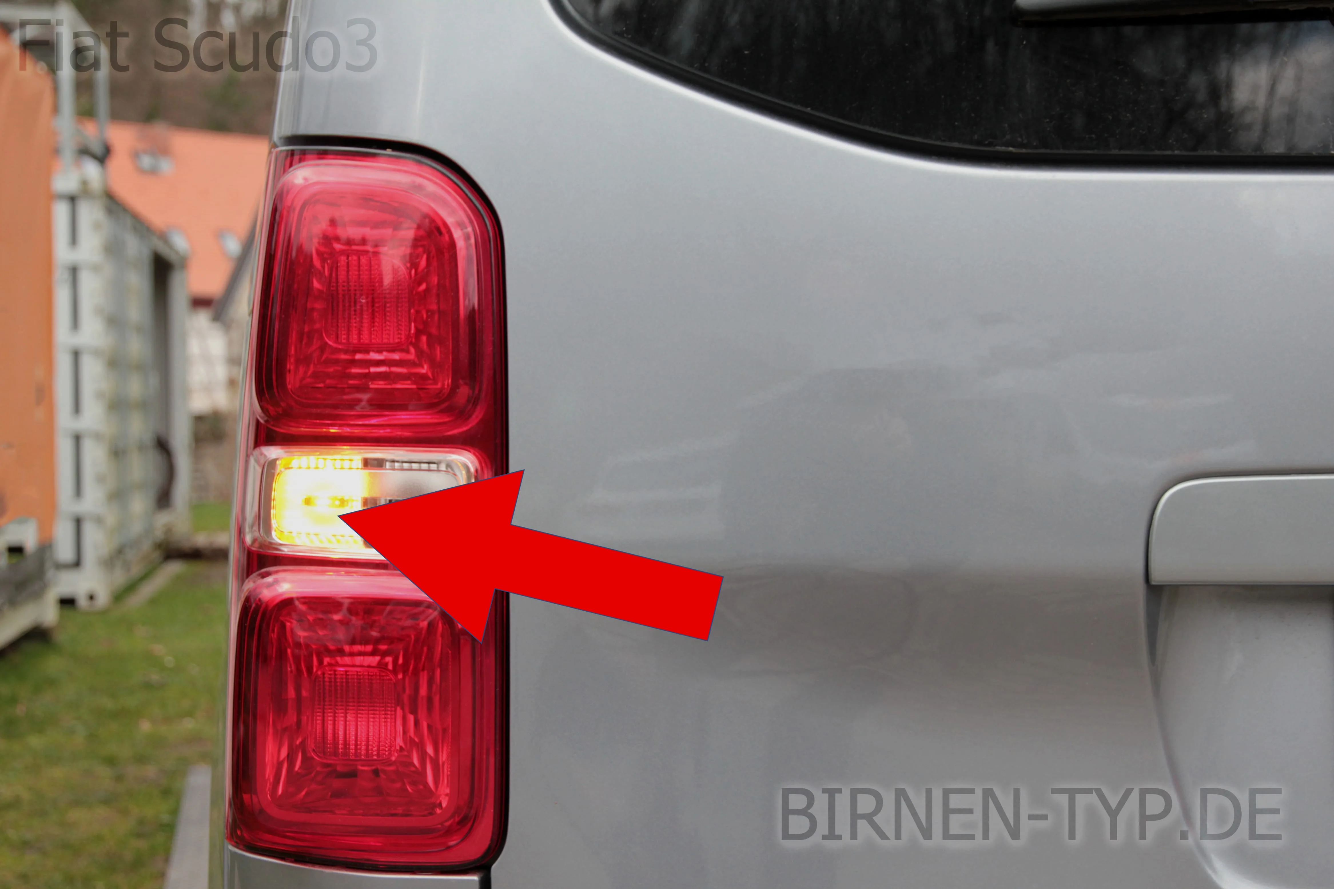 Blinker hinten des Fiat Scudo