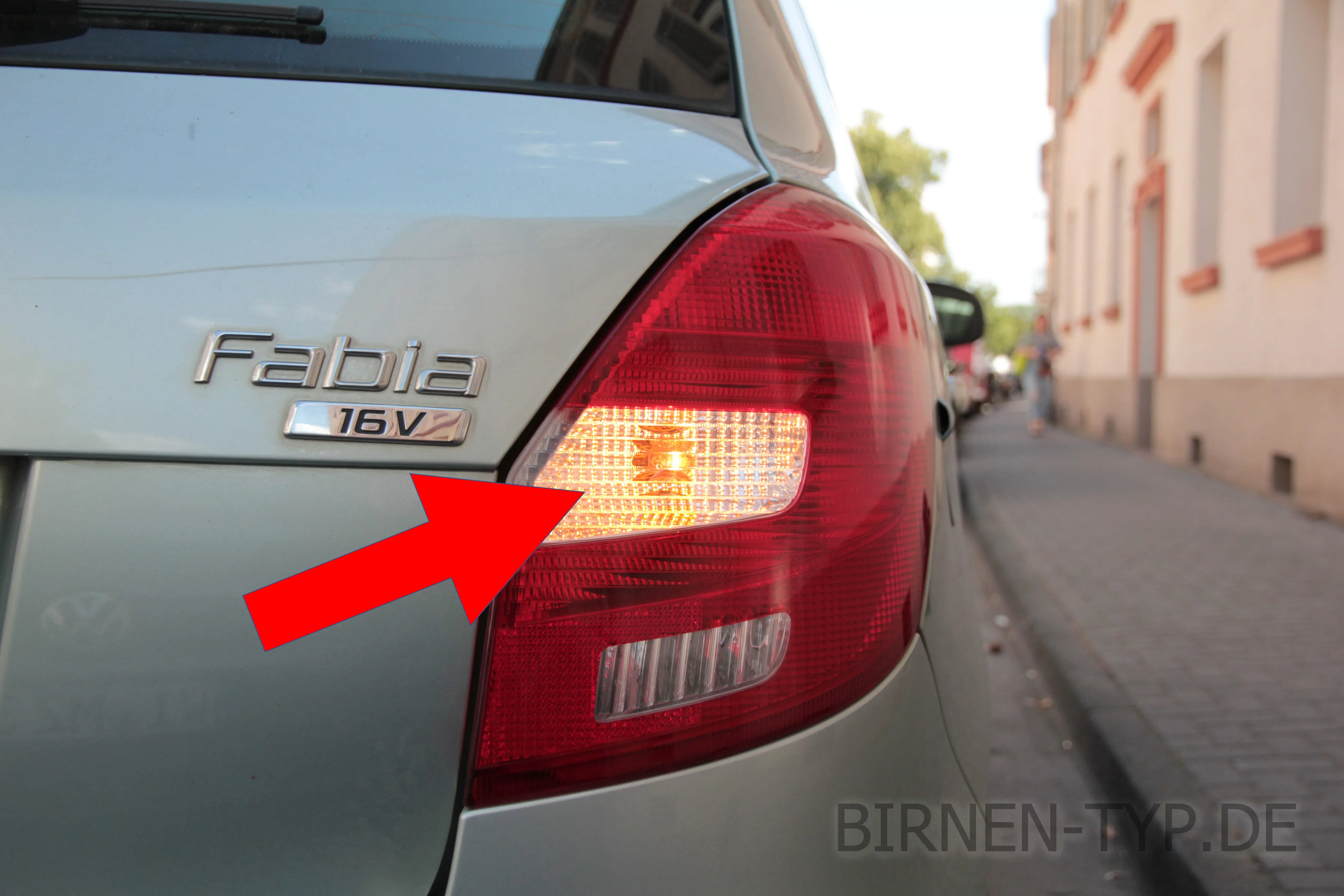 Blinker hinten des Škoda Fabia 2