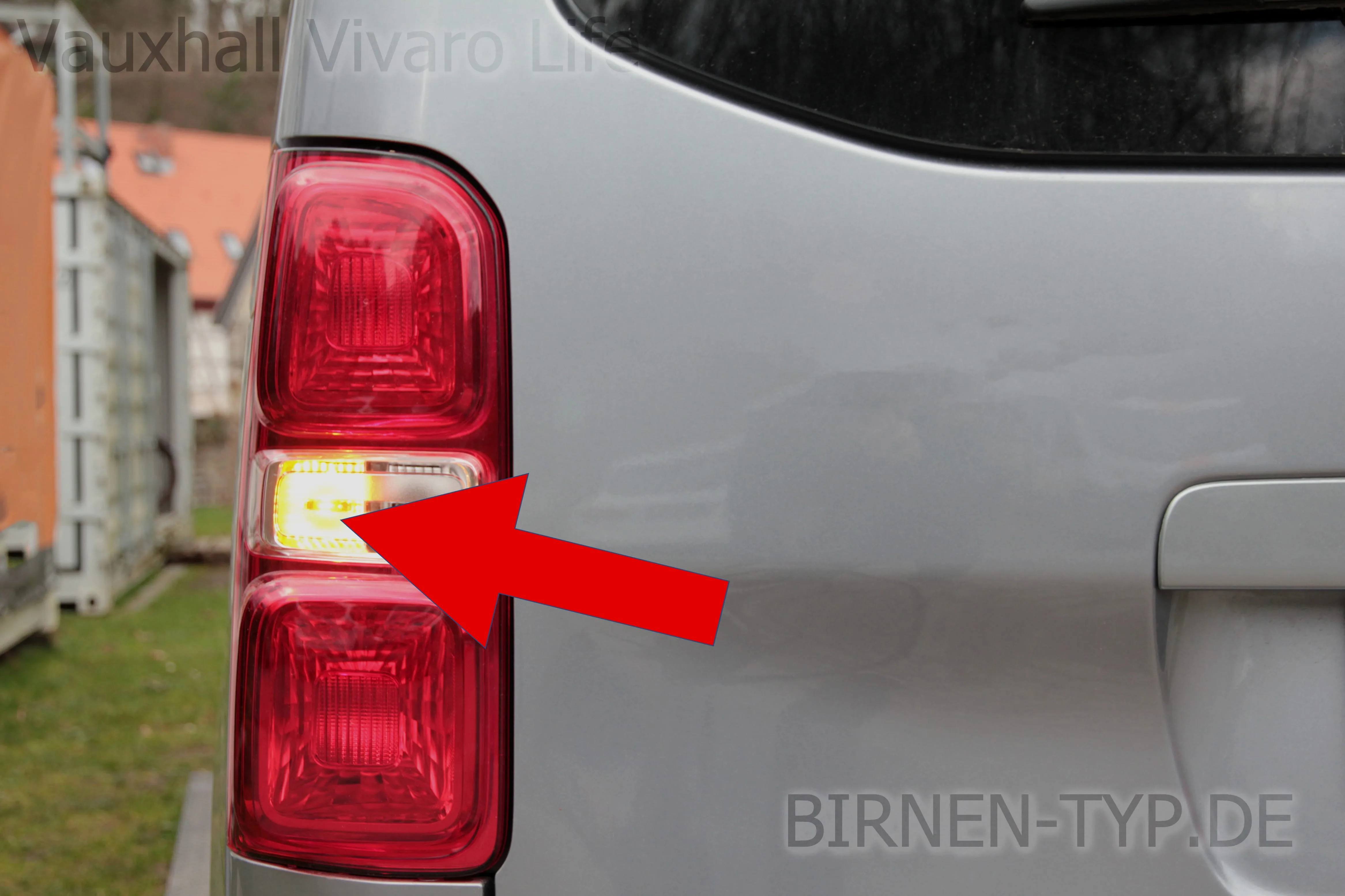 Blinker hinten des Vauxhall Vivaro Life