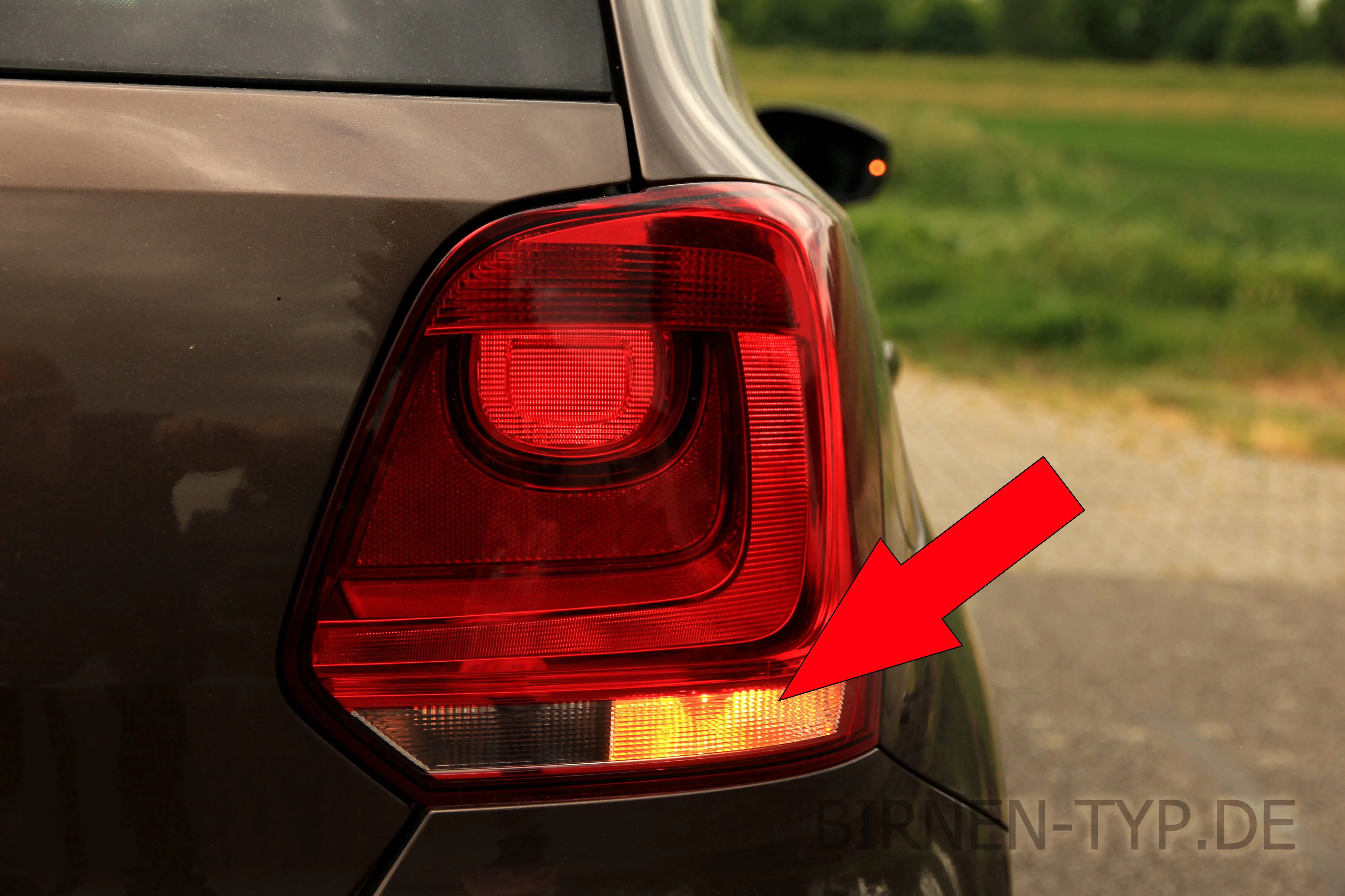 Blinker hinten am VW Polo V