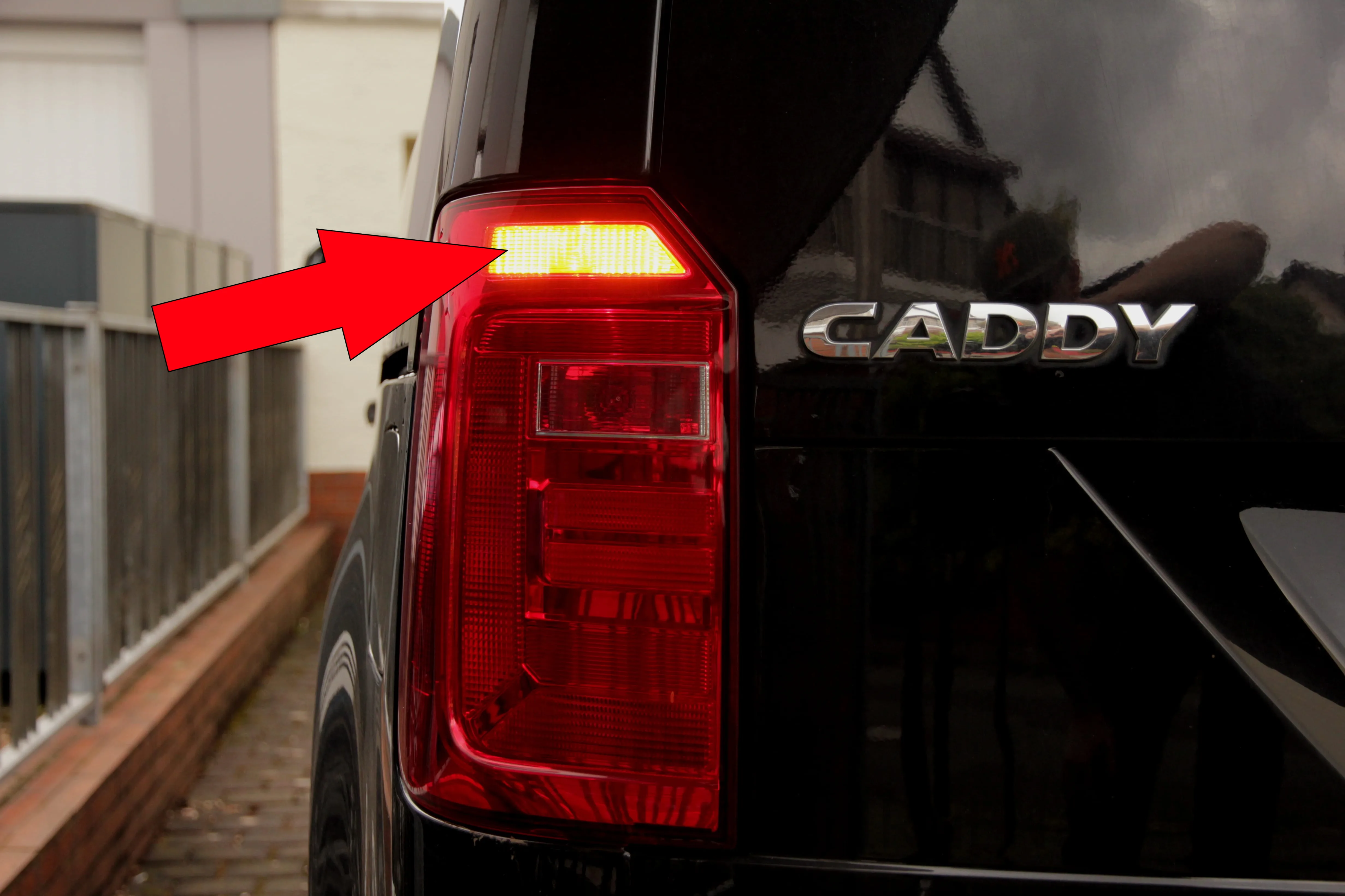 Blinker hinten des VW Caddy 4