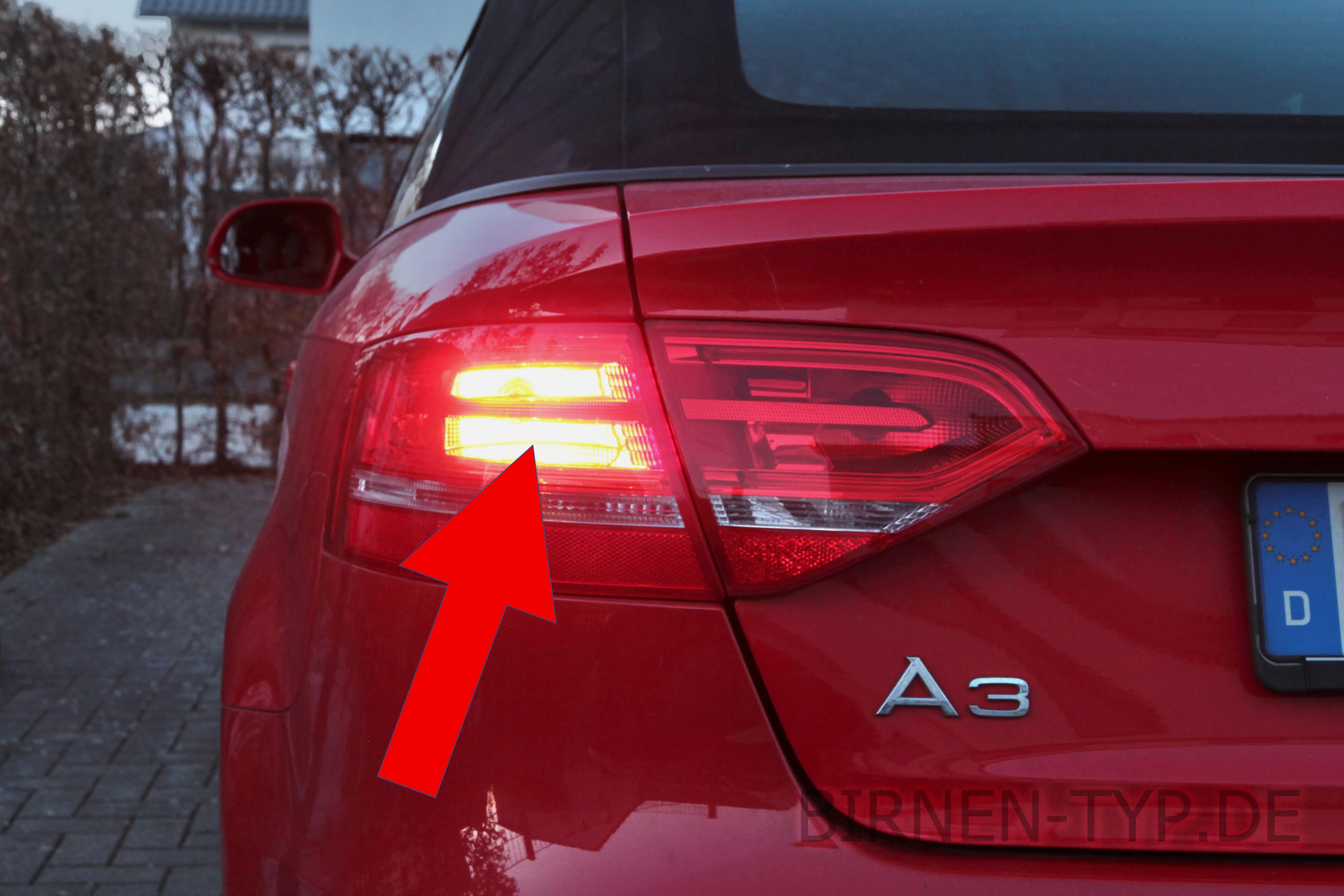 Bremslicht des Audi A3 Cabrio 2. Gen