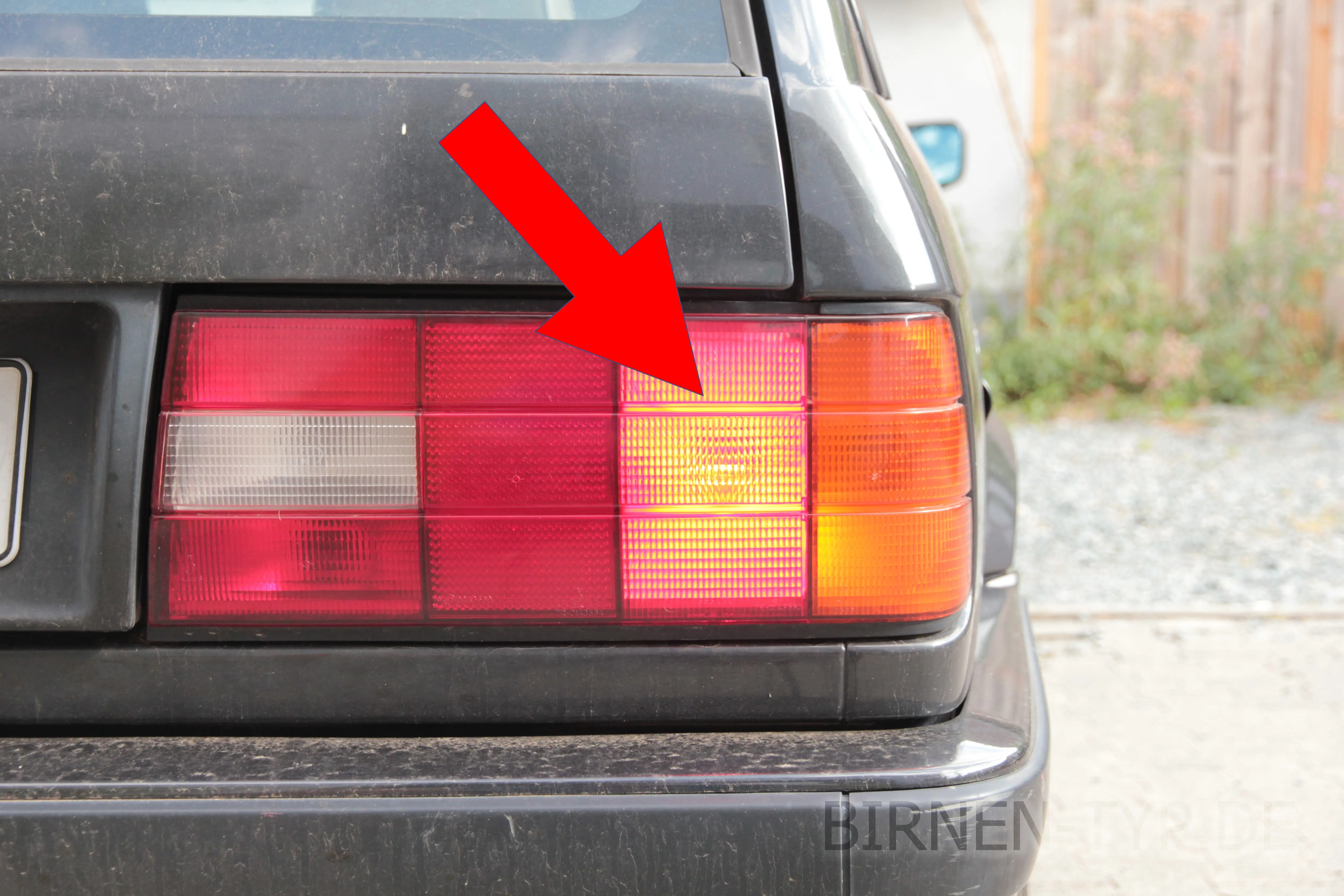 Bremslicht des BMW 3er — nach Facelift