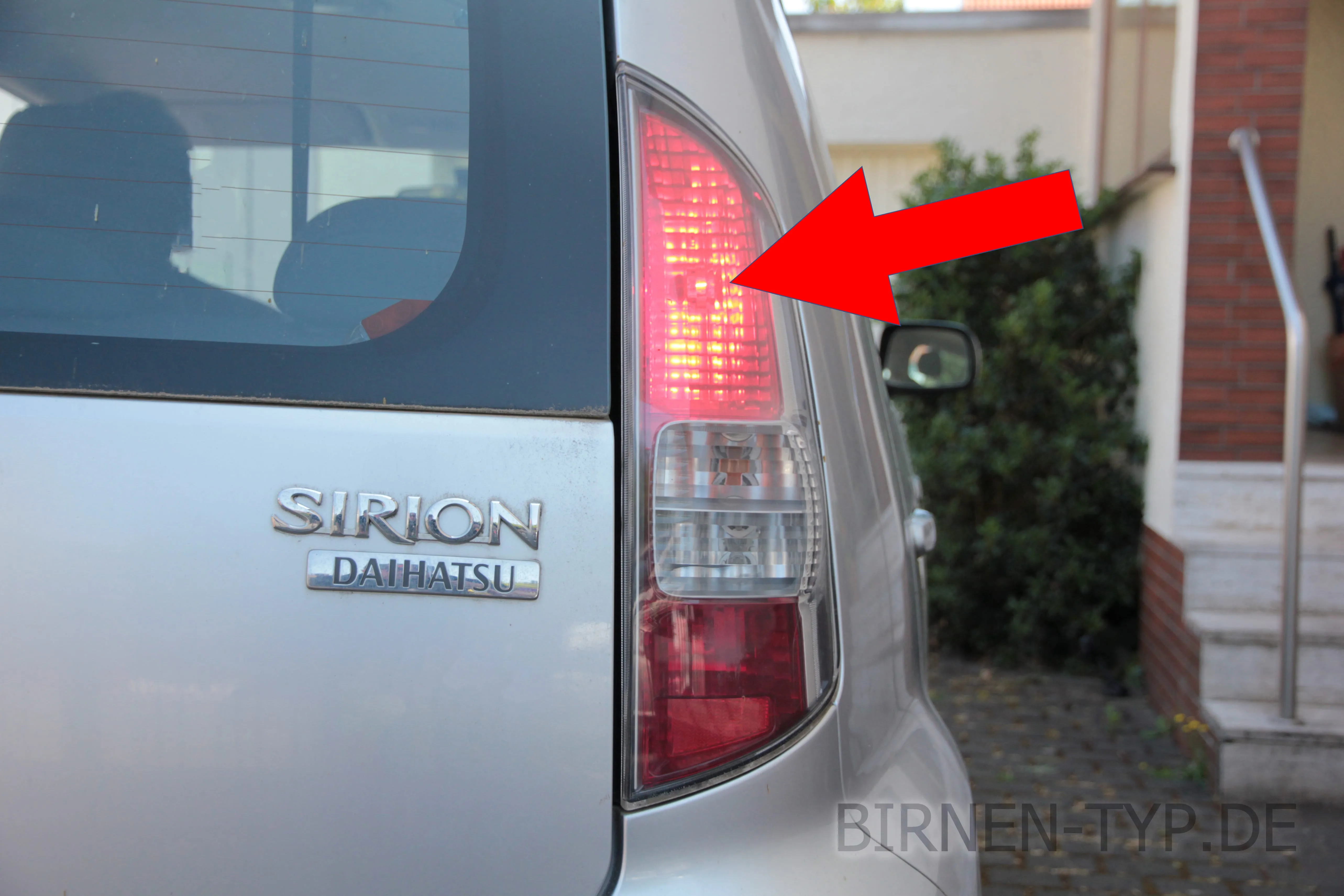 Bremslicht des Daihatsu Sirion