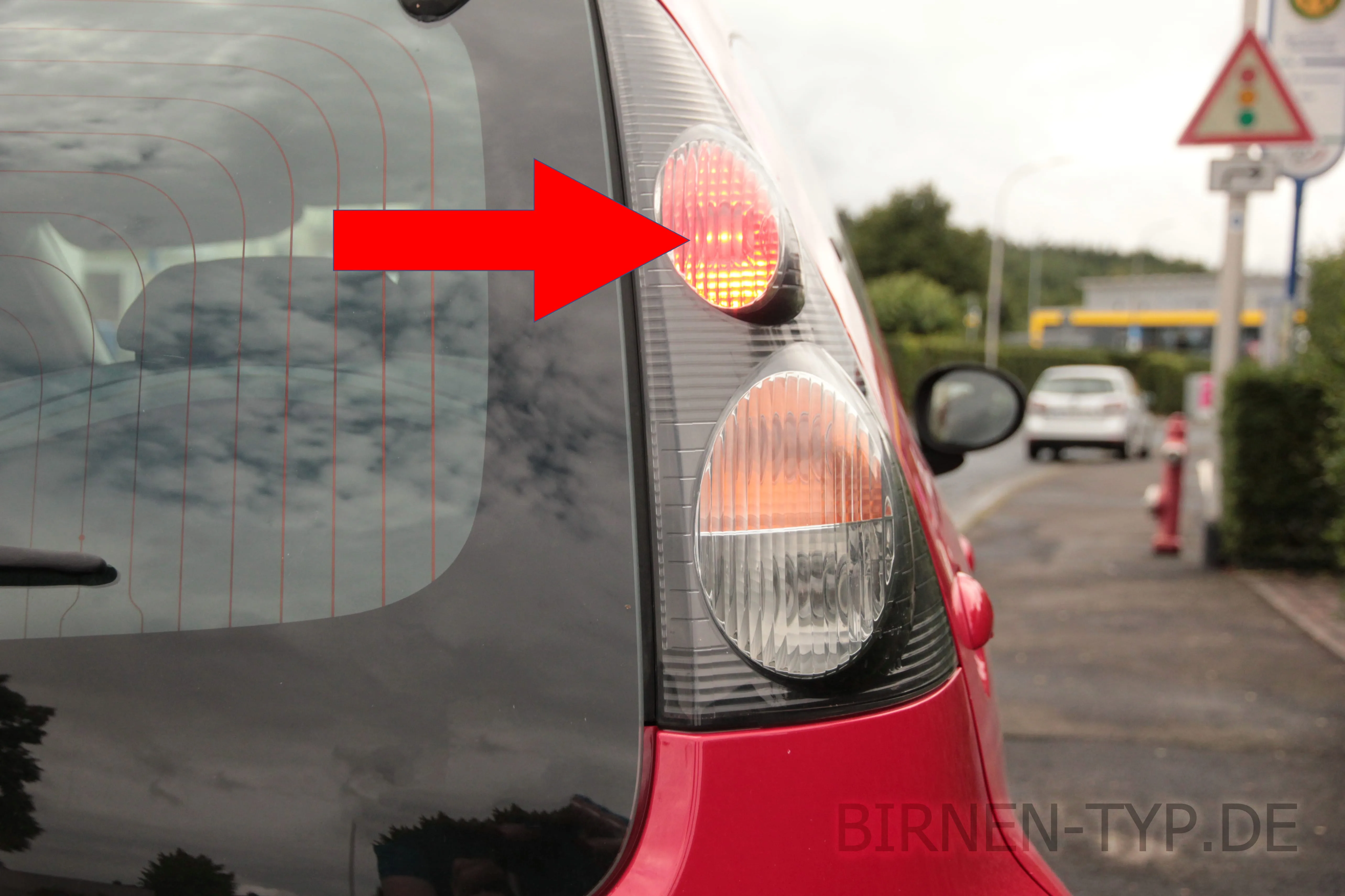 Bremslicht des Peugeot 107