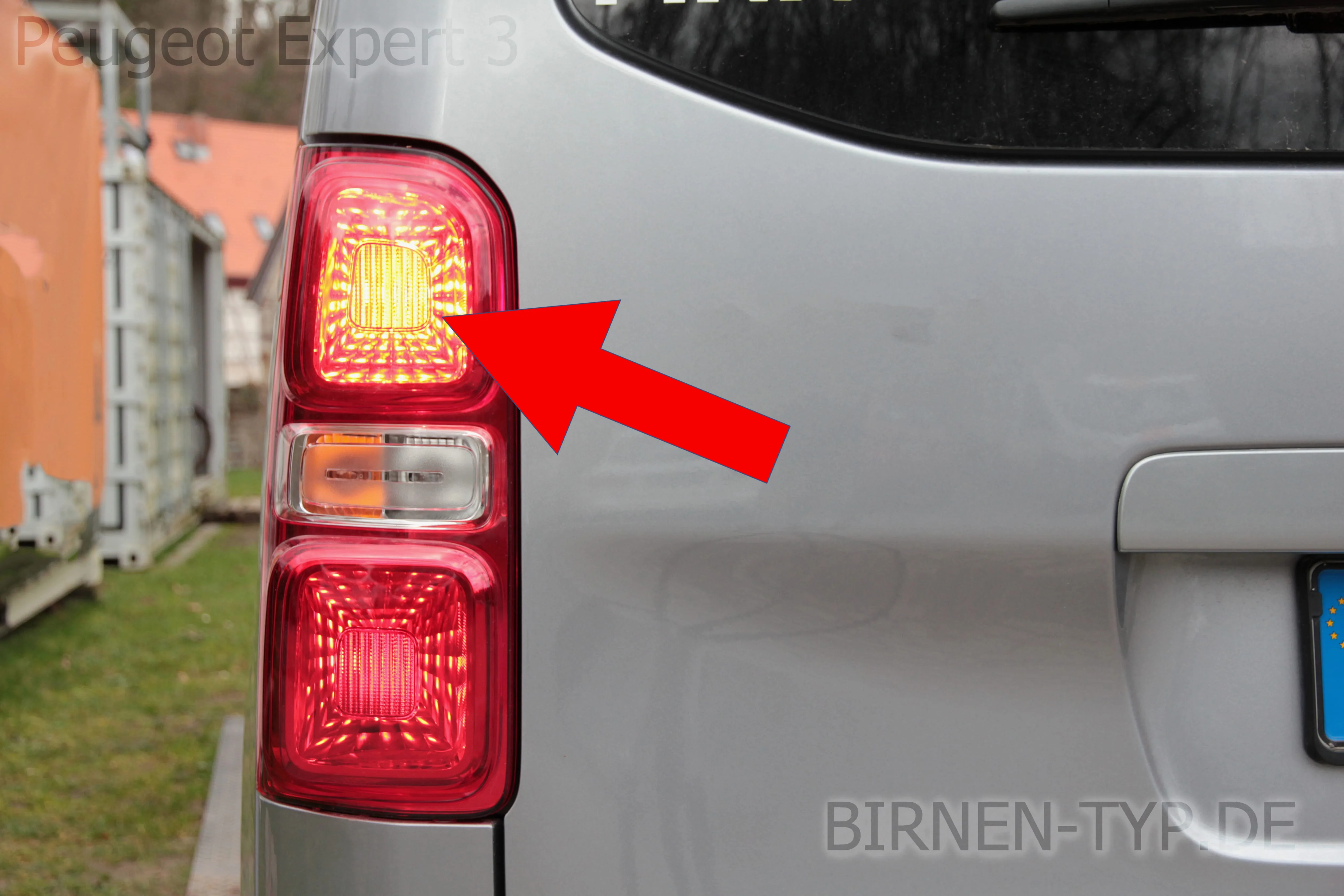 Bremslicht des Peugeot Expert 3