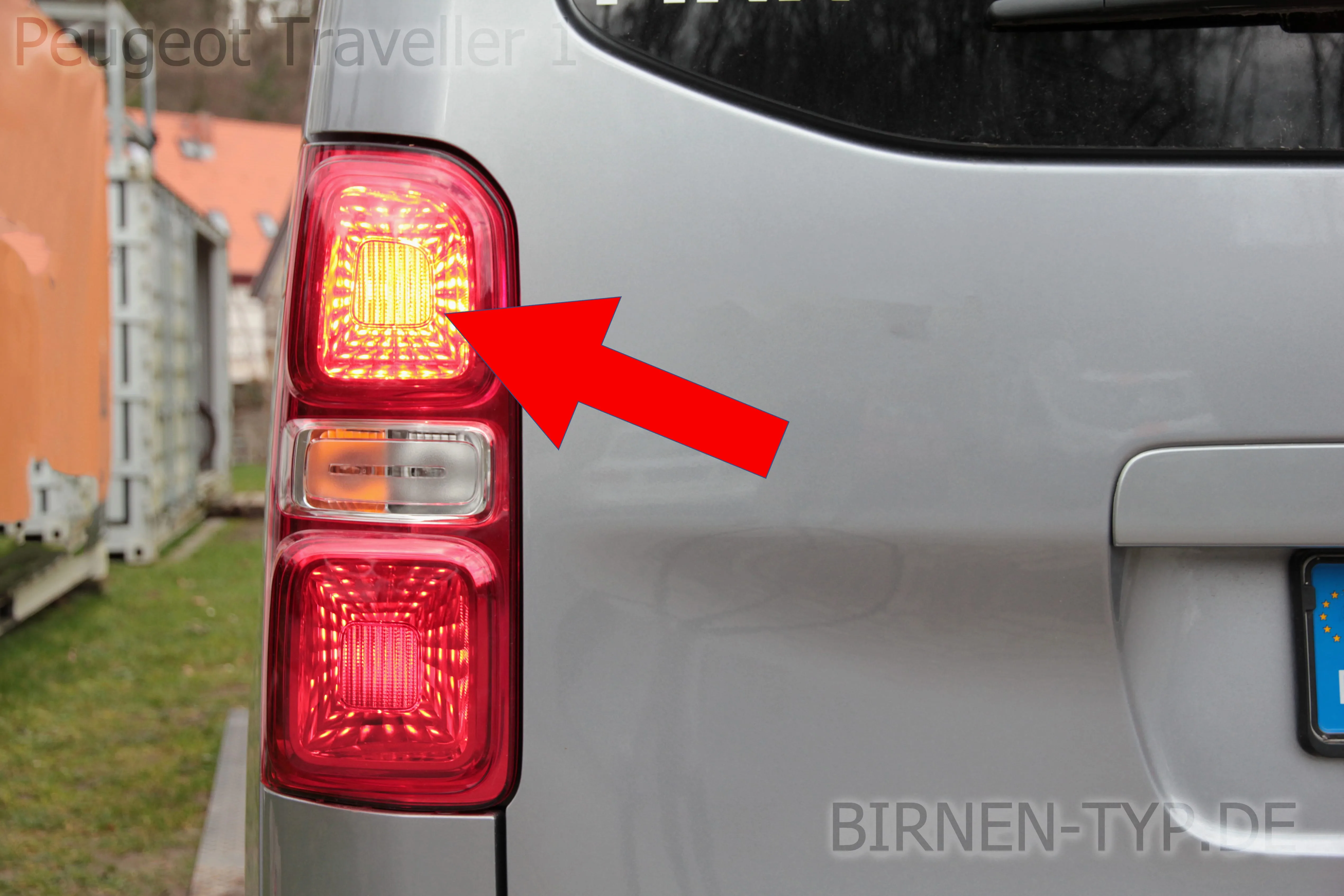 Bremslicht des Peugeot Traveller