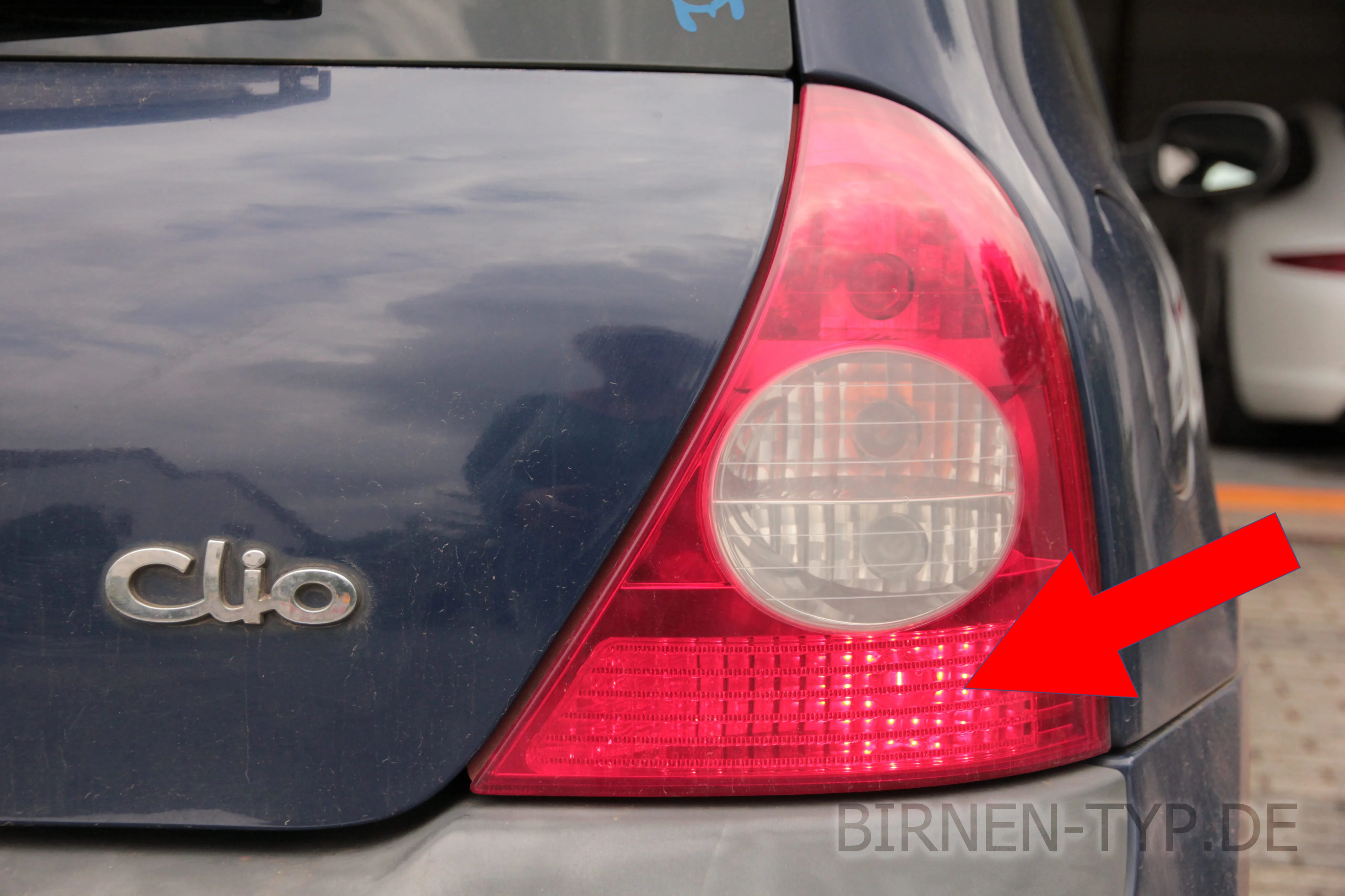 Bremslicht des Renault Clio 2
