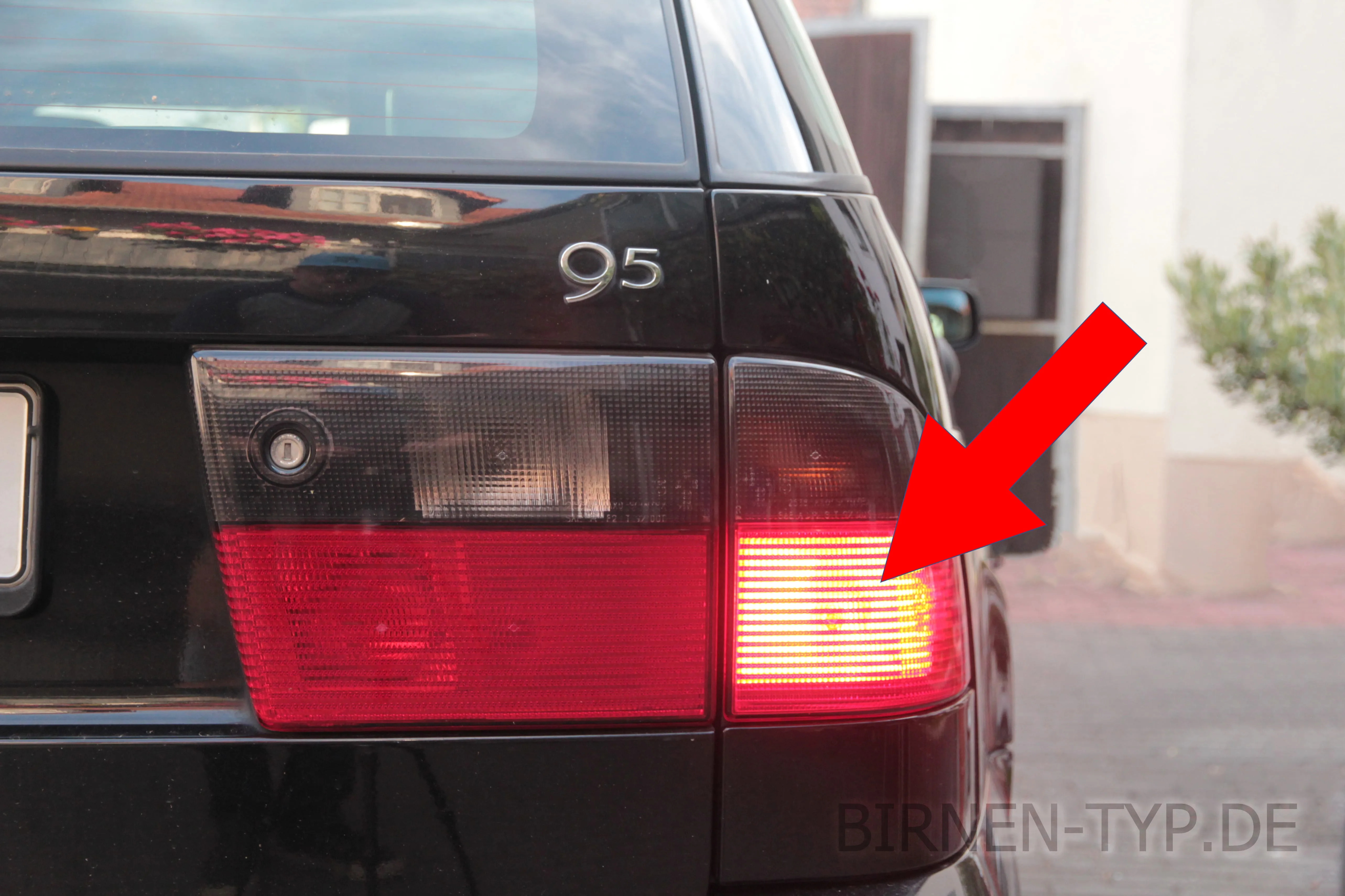 Bremslicht des Saab 9-5