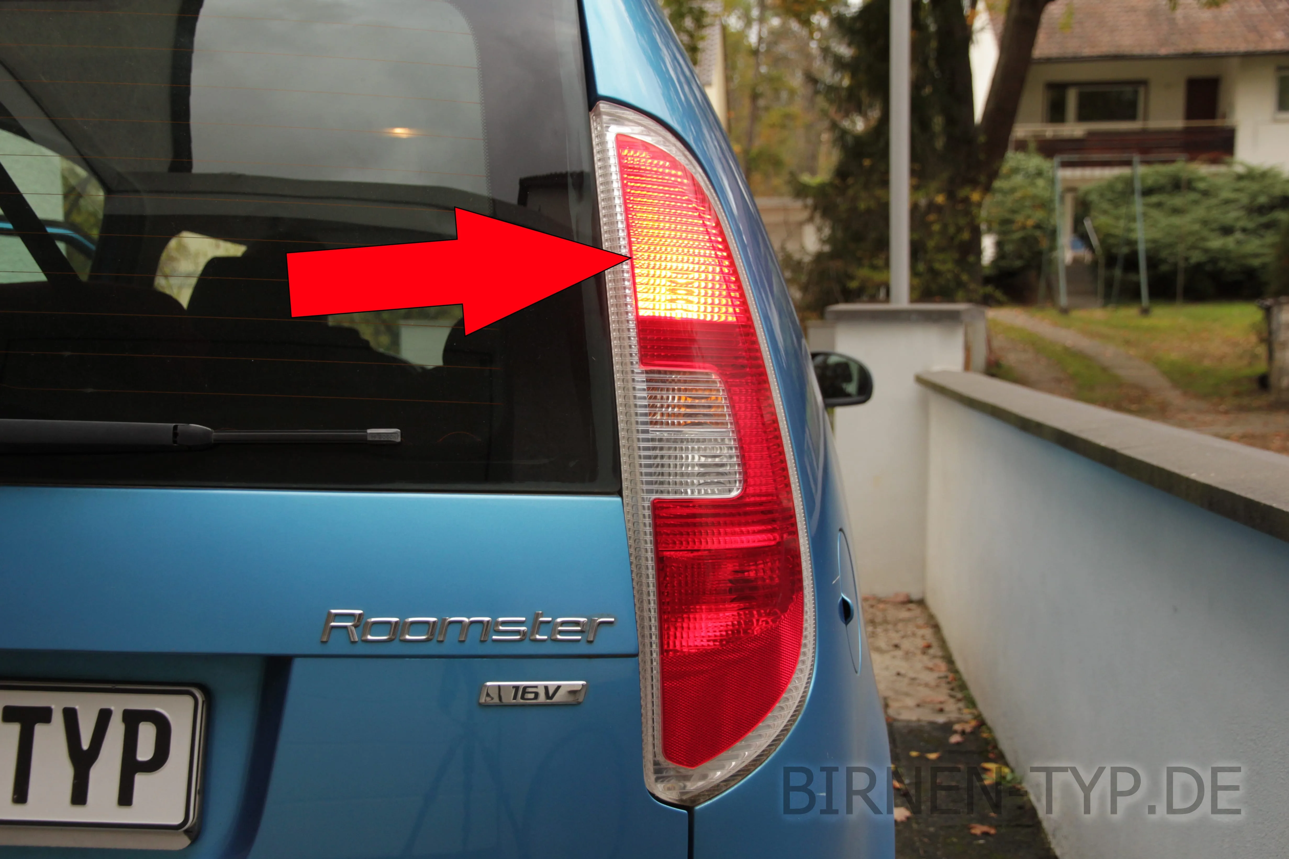 Bremslicht des Škoda Roomster