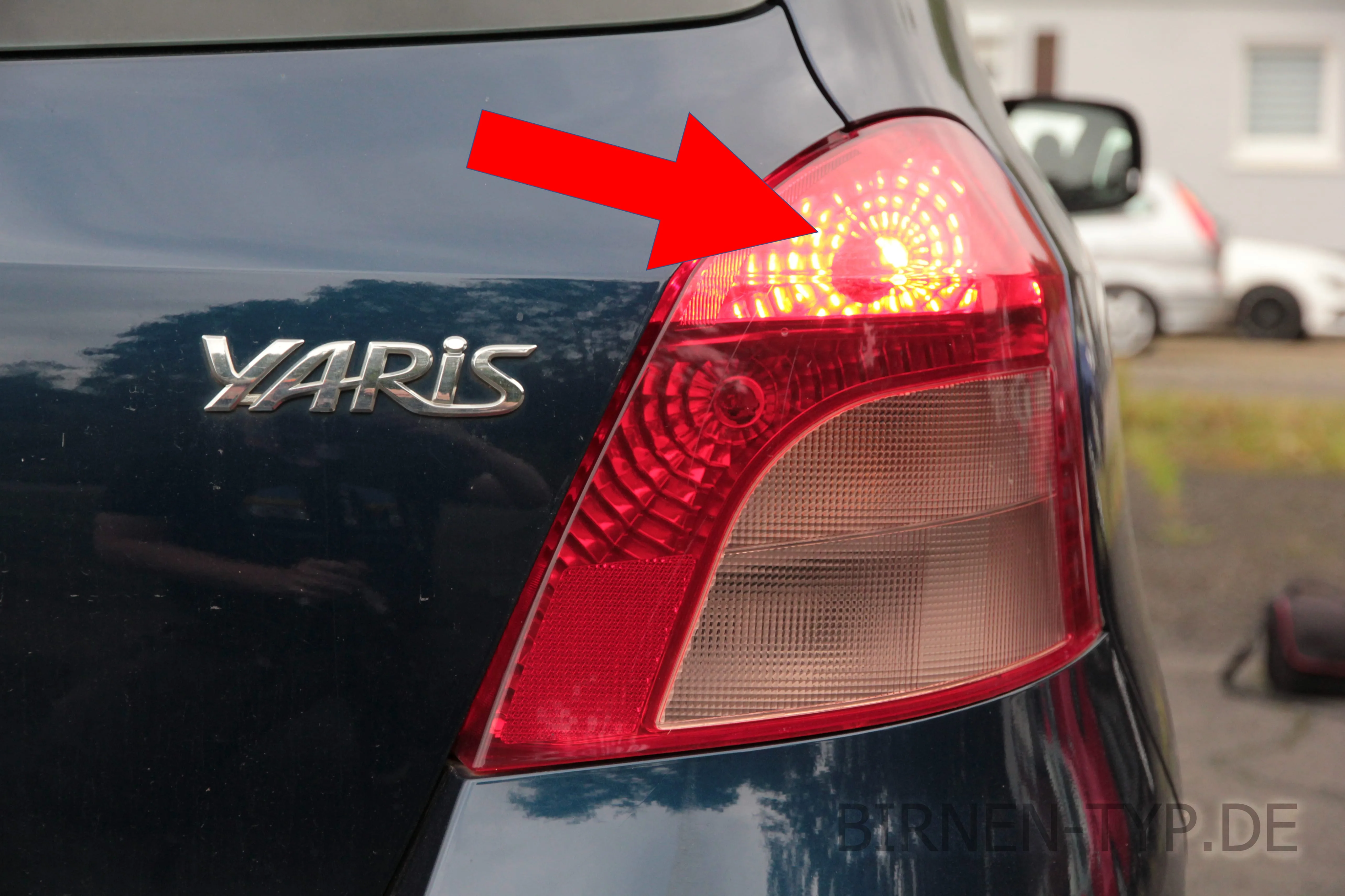 Bremslicht des Toyota Yaris