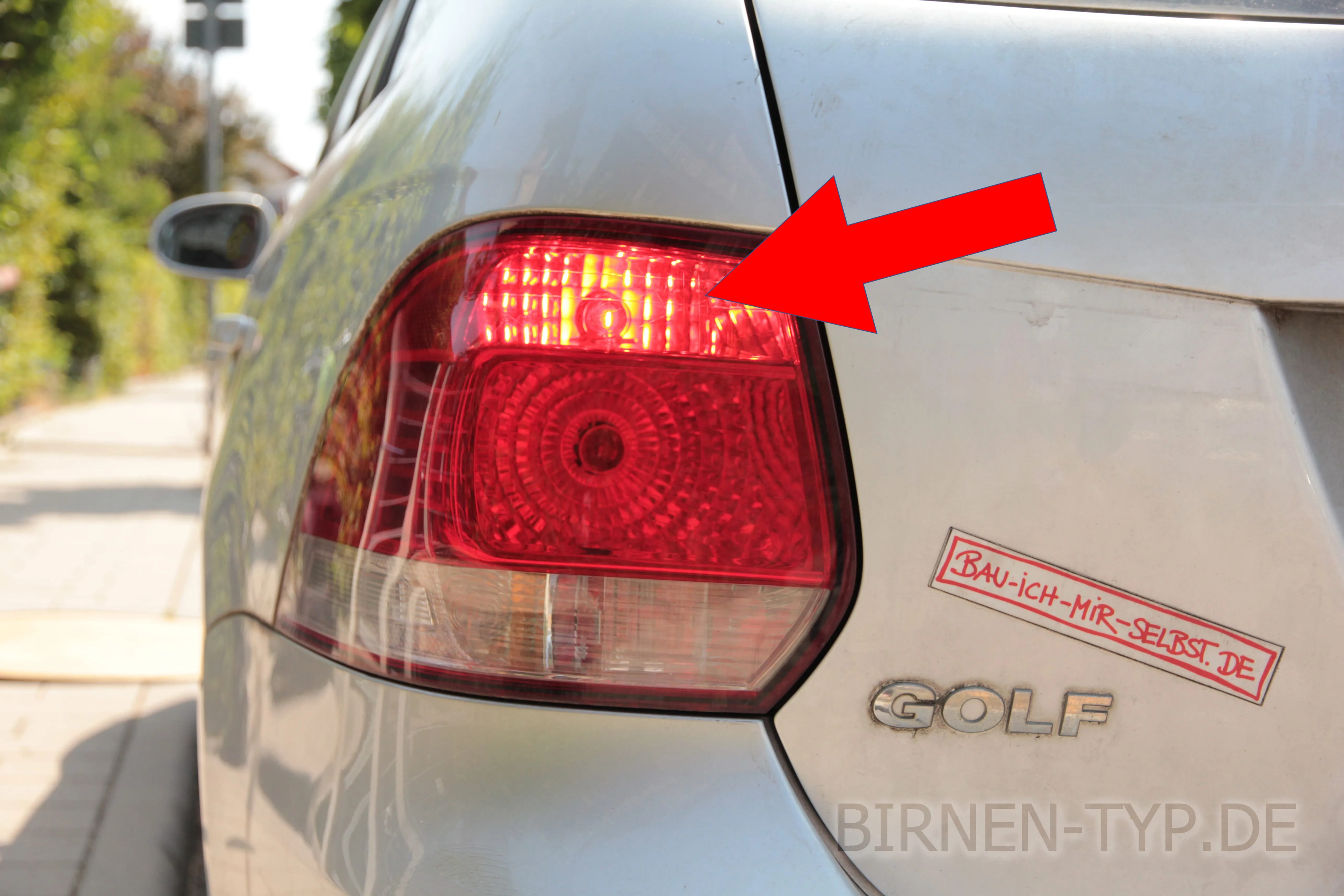 Bremslicht des VW Golf 6 Variant / Kombi