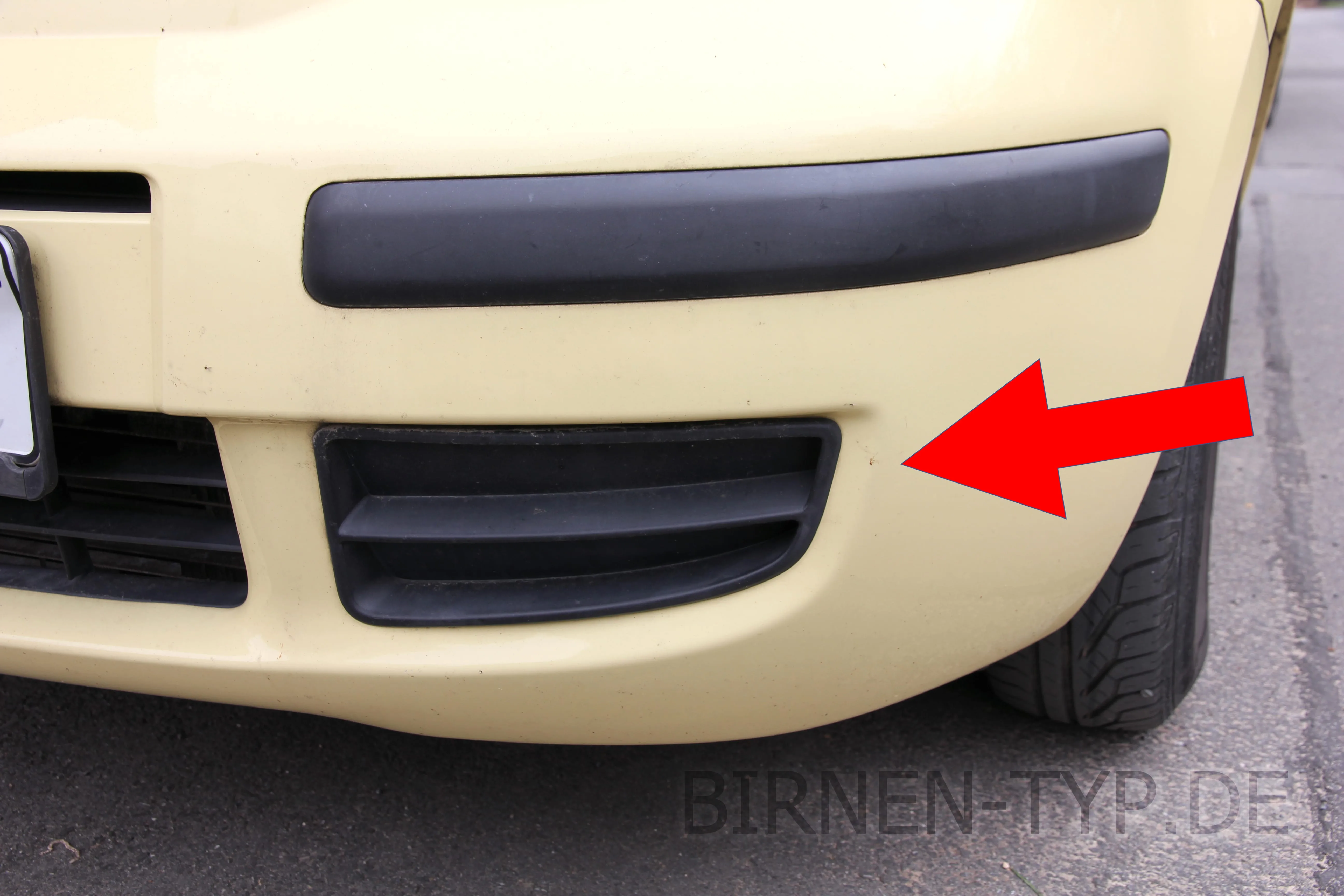 Nebelscheinwerfer des Fiat Panda 2. Gen (Typ 169 (Nuova Panda) – 2003-2012)