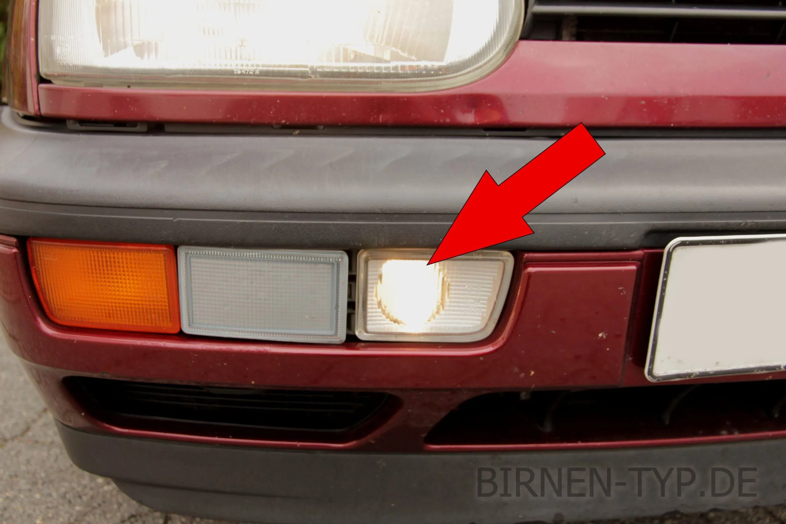 Nebelscheinwerfer des VW Golf 3