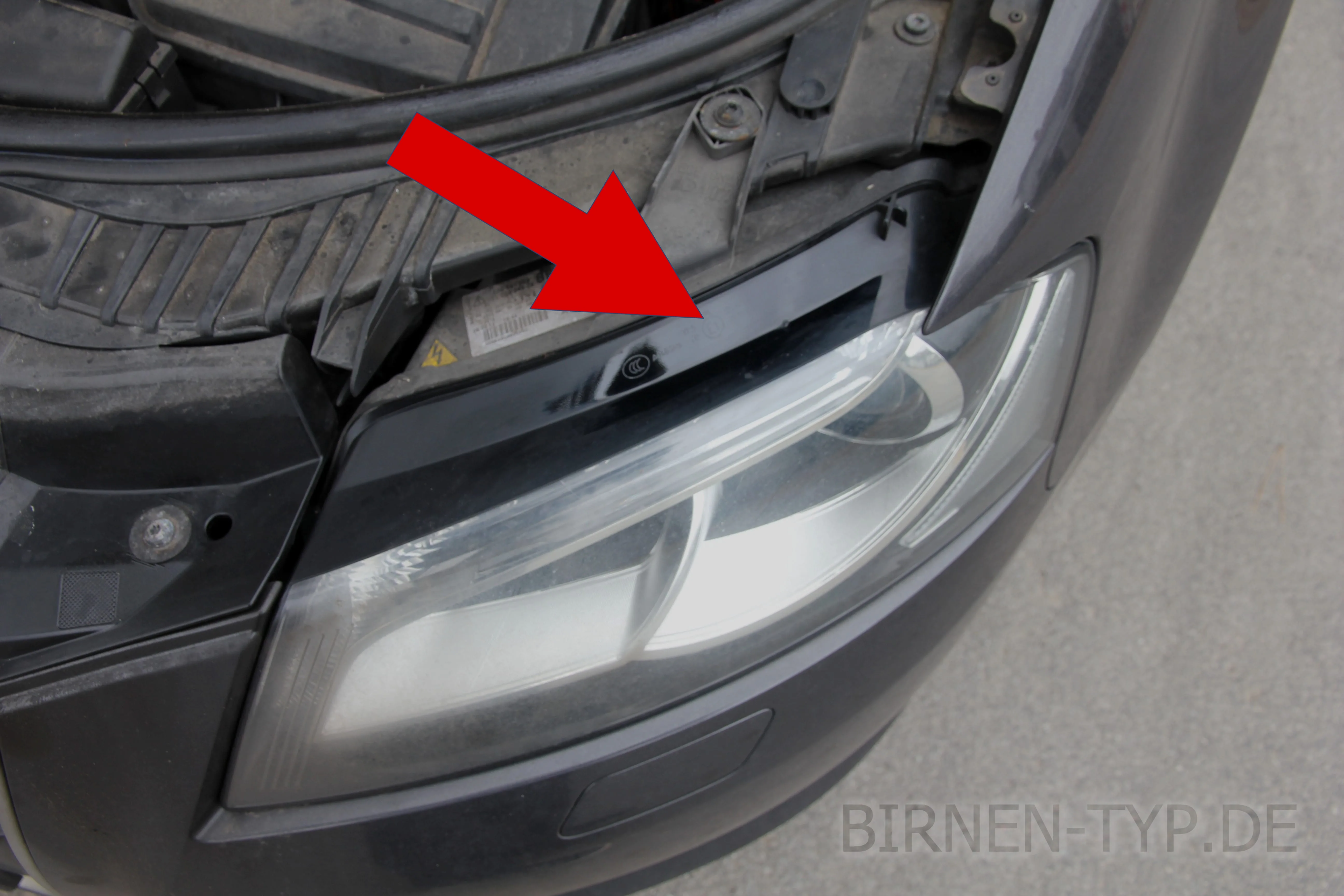 Hier findest Du die Scheinwerfer-Genehmigungsnummer des Audi A3 2 Sportback