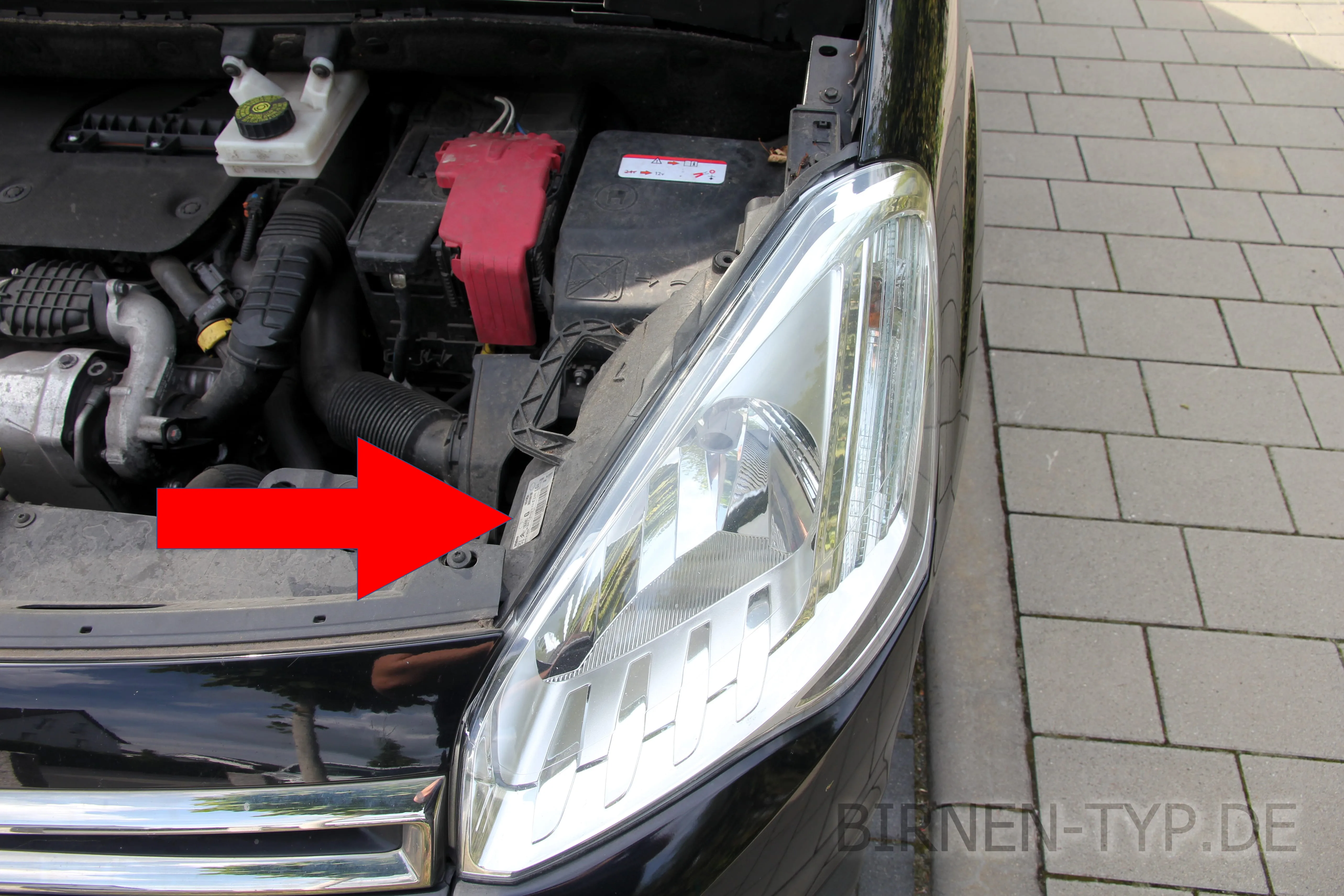 Hier findest Du die Scheinwerfer-Genehmigungsnummer des Citroën Berlingo 2