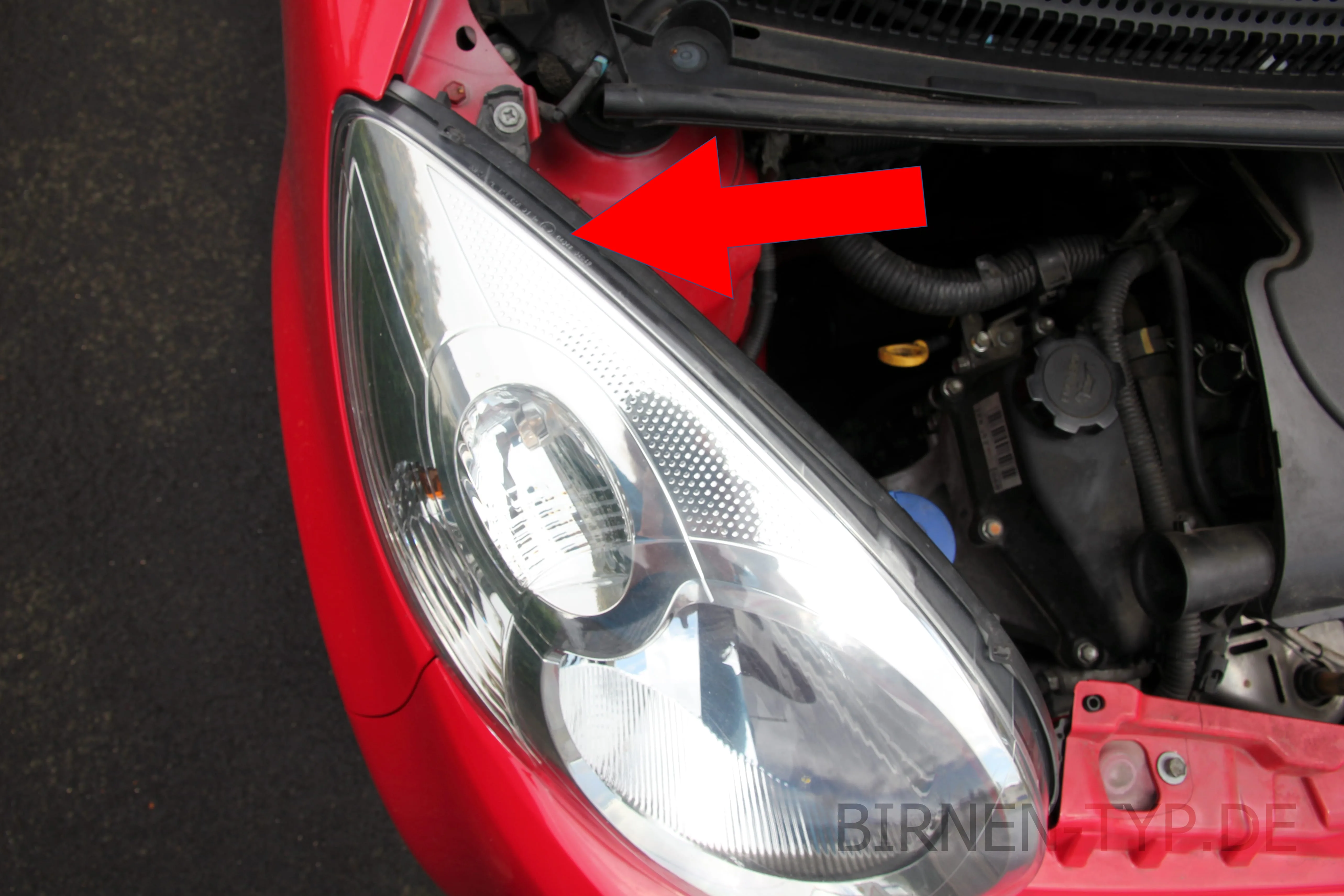 Hier findest Du die Scheinwerfer-Genehmigungsnummer des Citroën C1 1