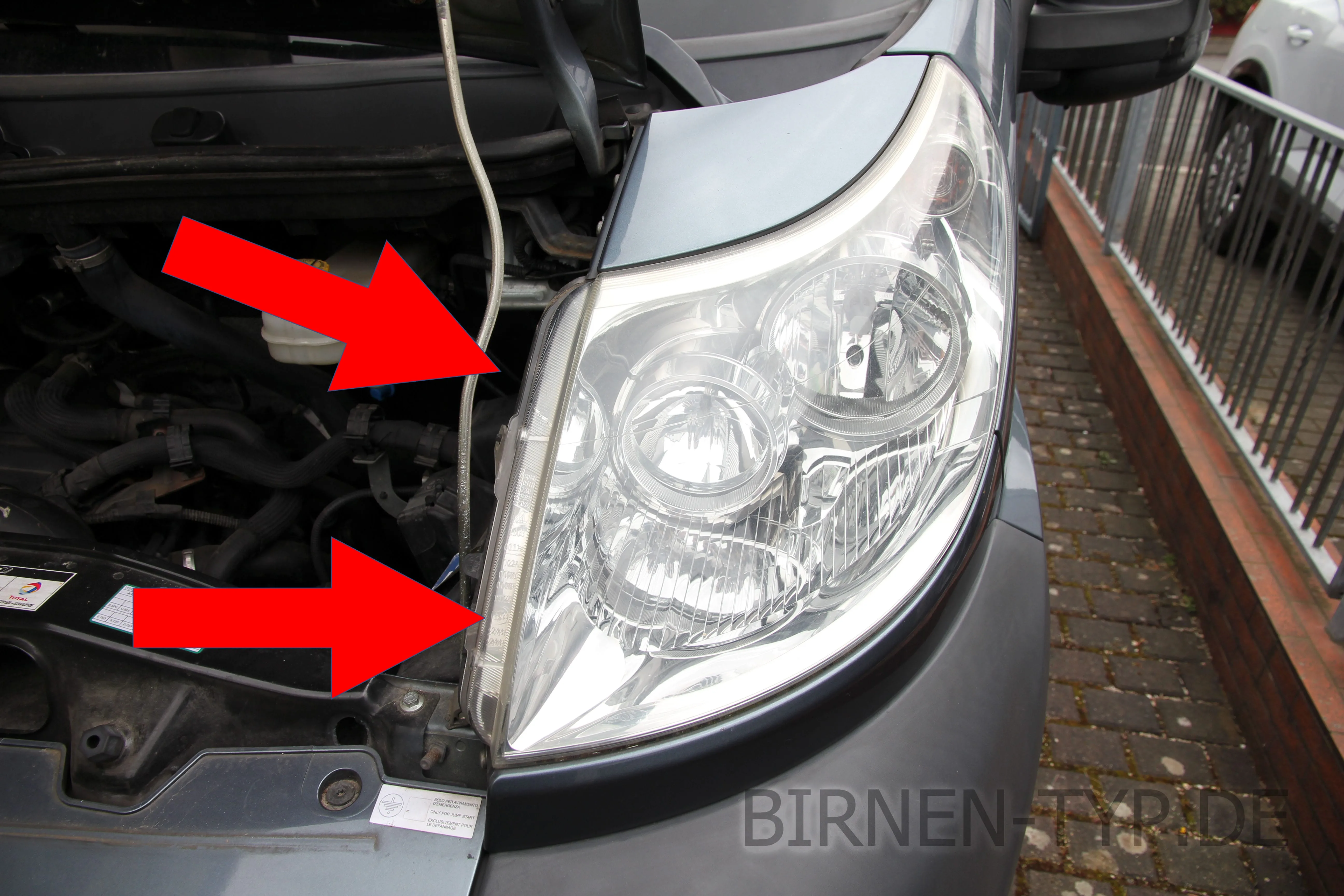 Hier findest Du die Scheinwerfer-Genehmigungsnummer des Fiat Ducato 3