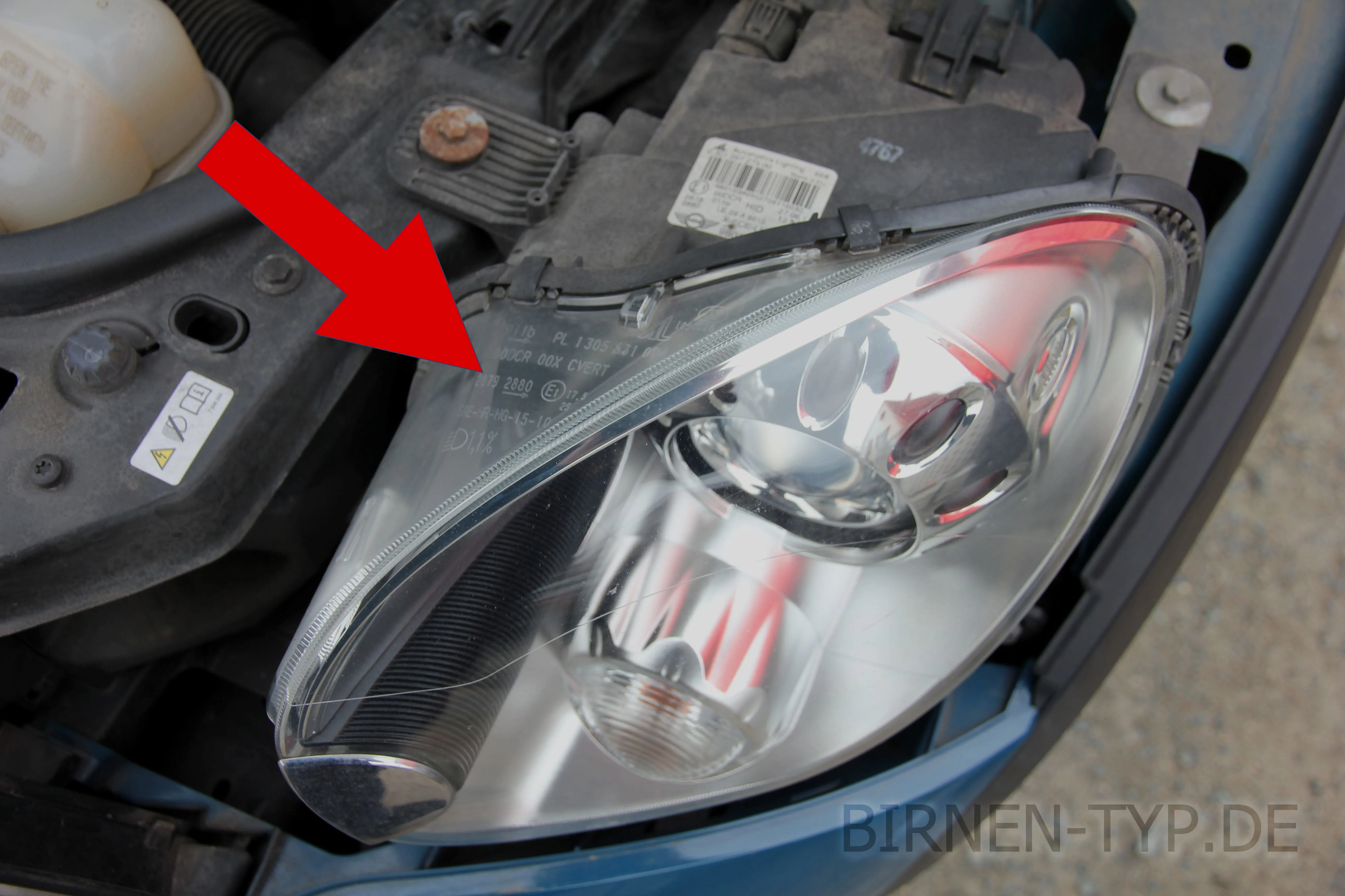 Hier findest Du die Scheinwerfer-Genehmigungsnummer des Mini Clubman / Countryman 1