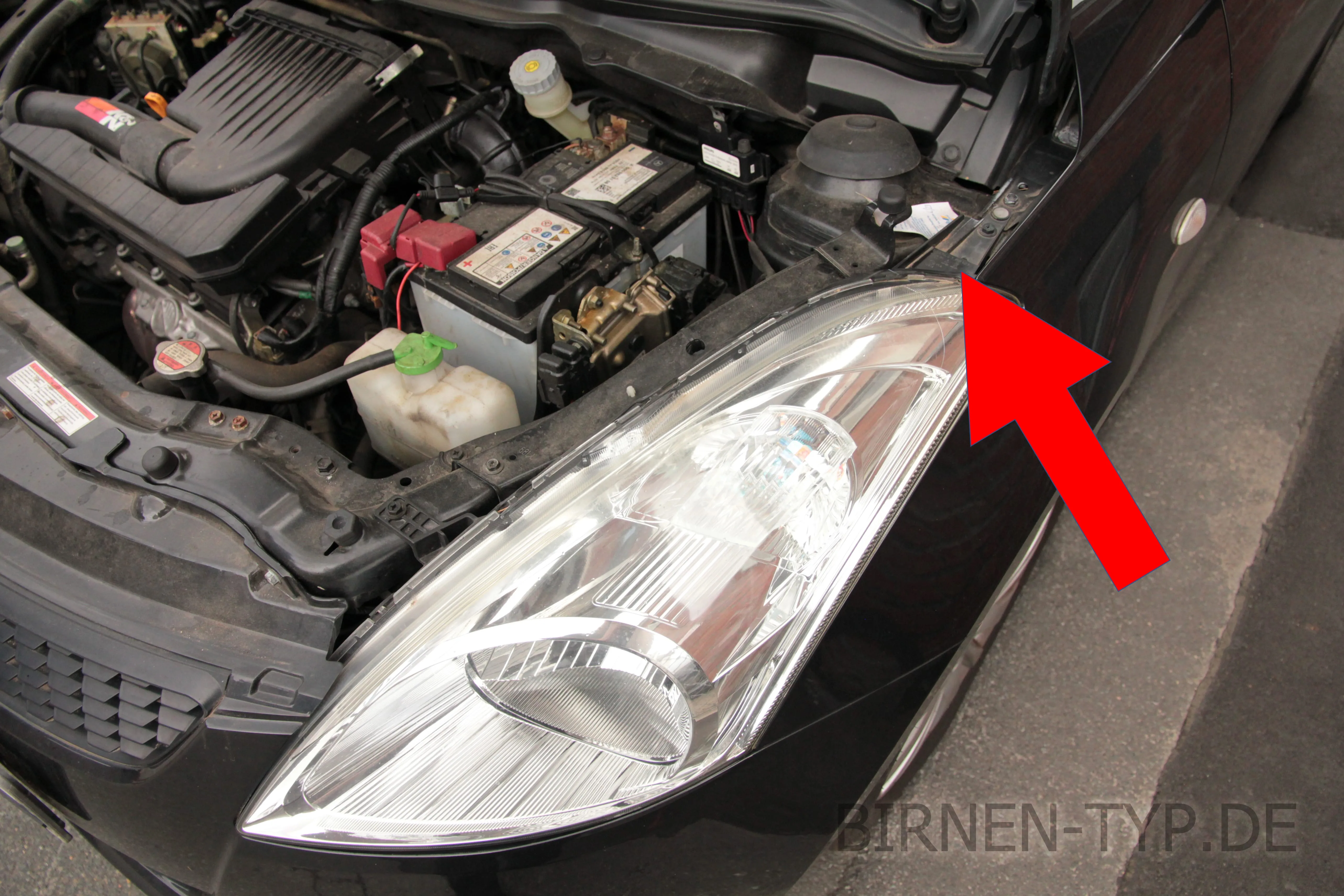 Hier findest Du die Scheinwerfer-Genehmigungsnummer des Suzuki Swift 5