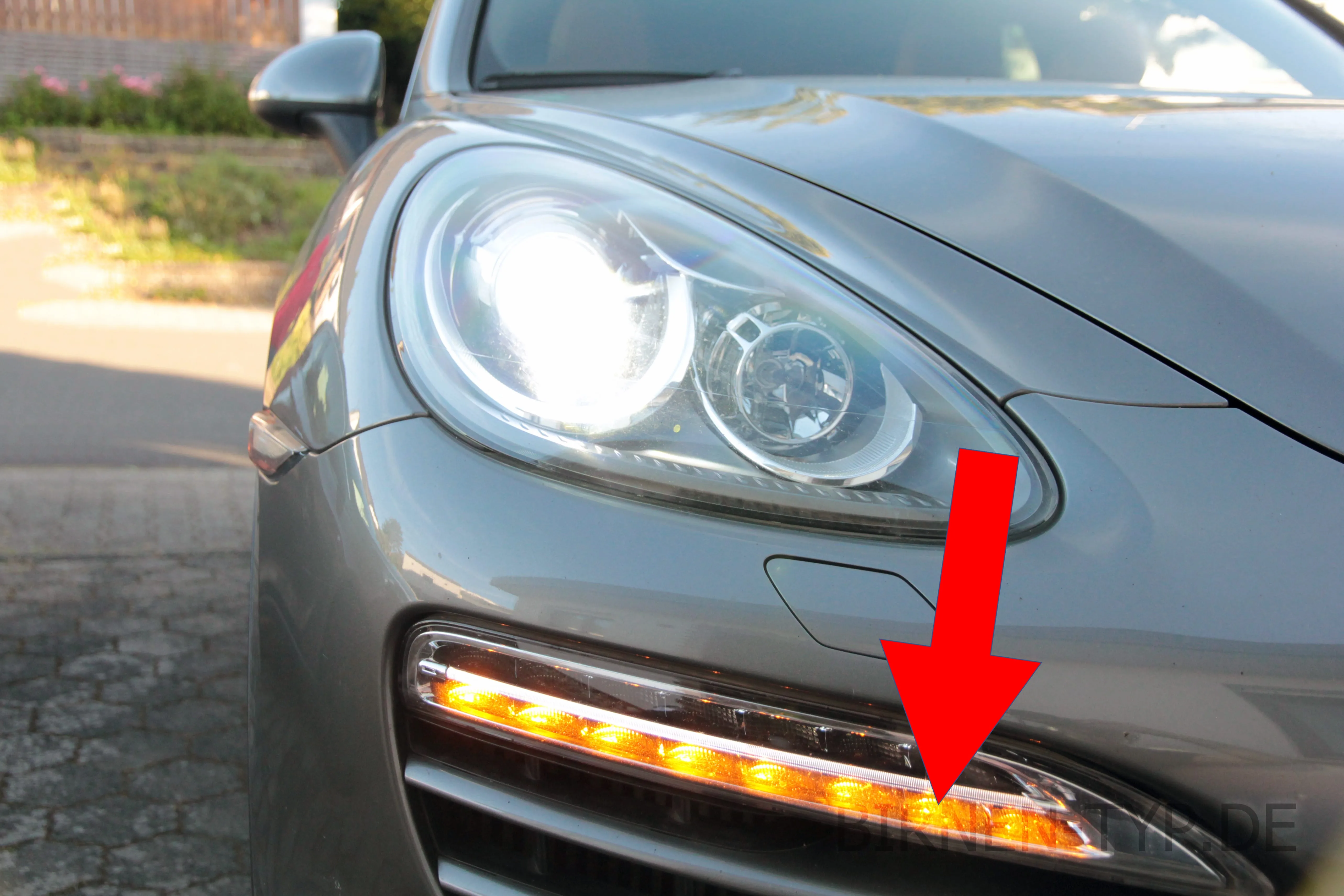 Blinker vorne des Porsche Cayenne
