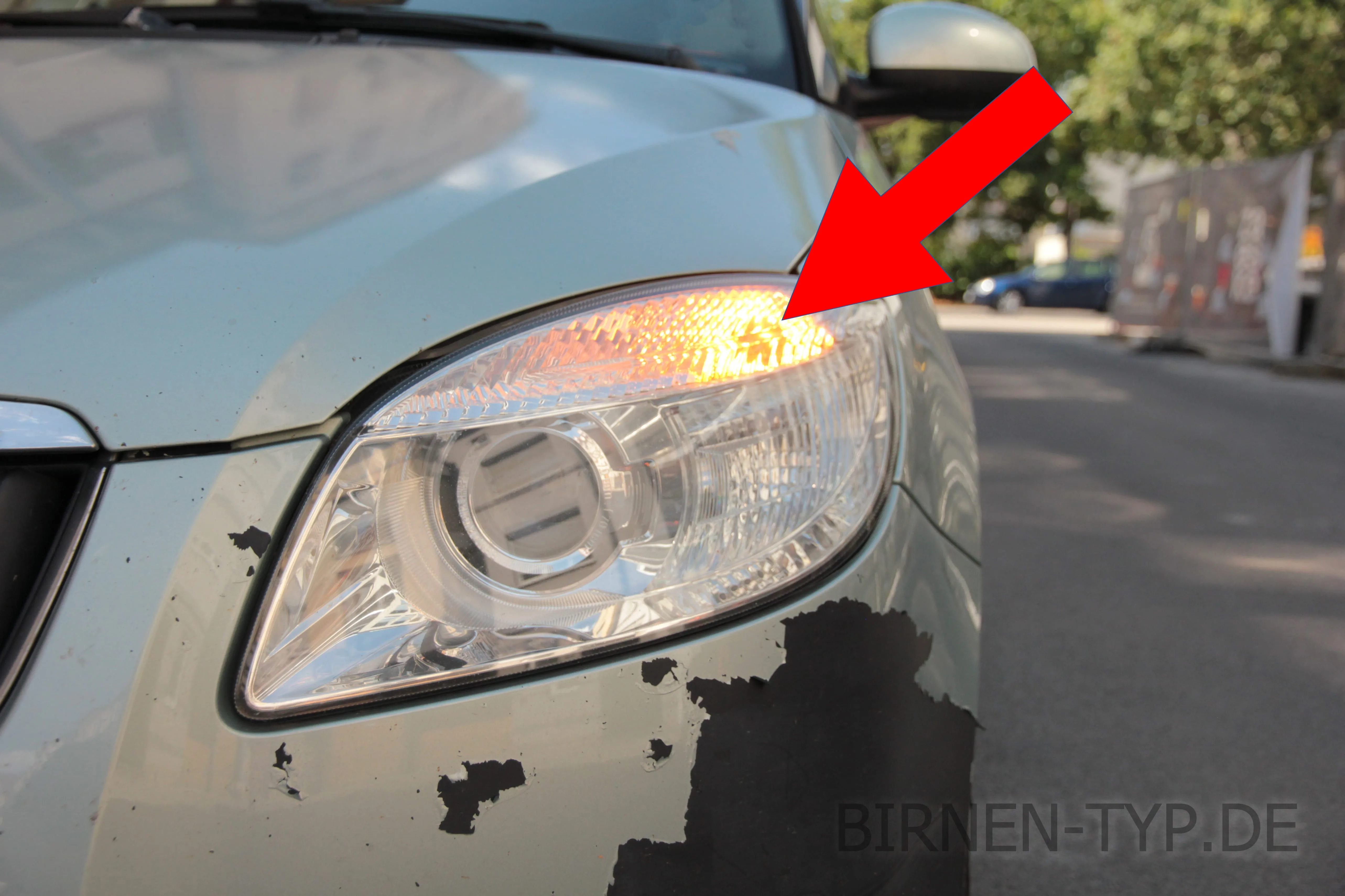 Blinker vorne des Škoda Fabia 2
