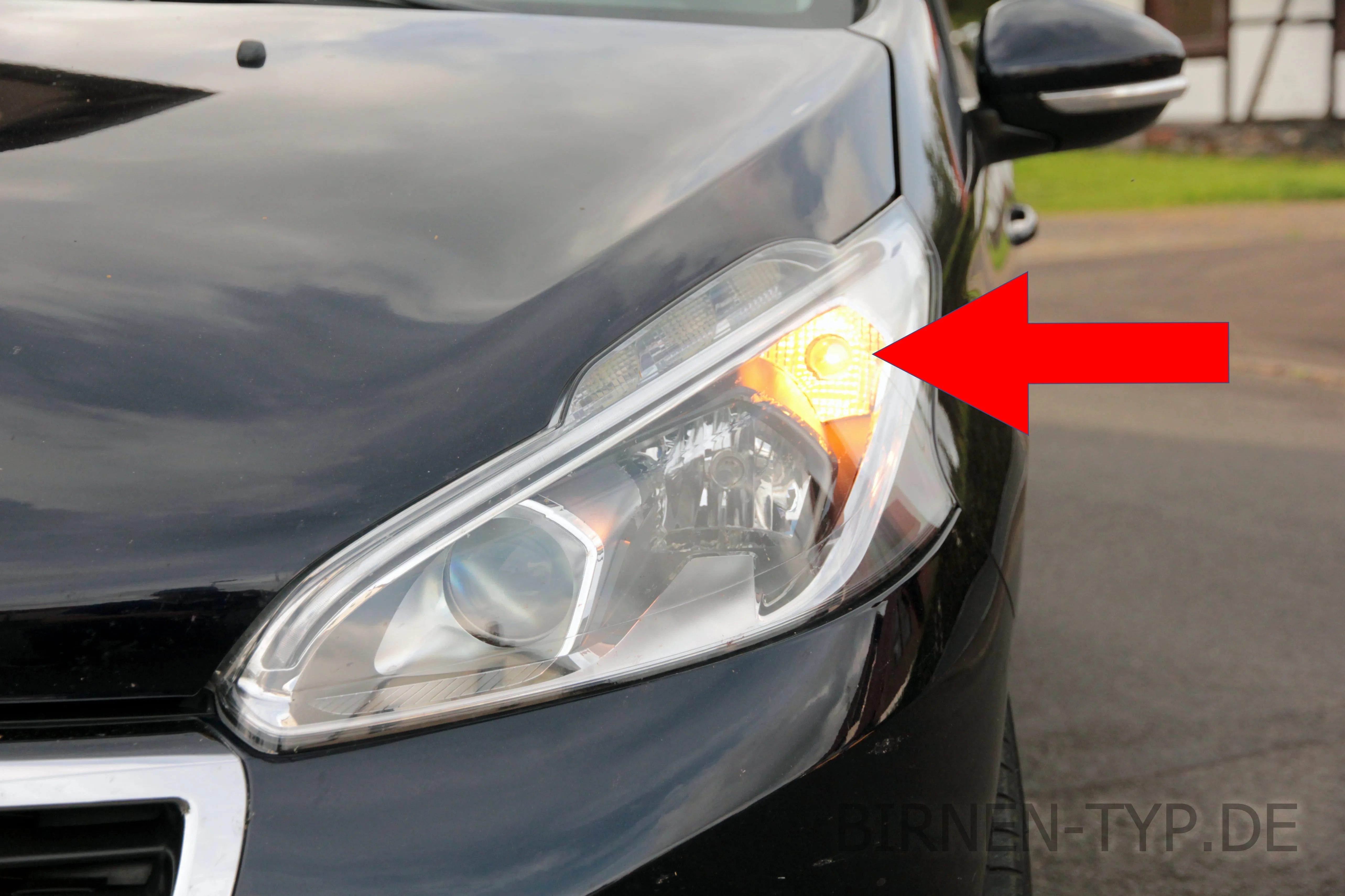 Blinker vorne des Peugeot 208
