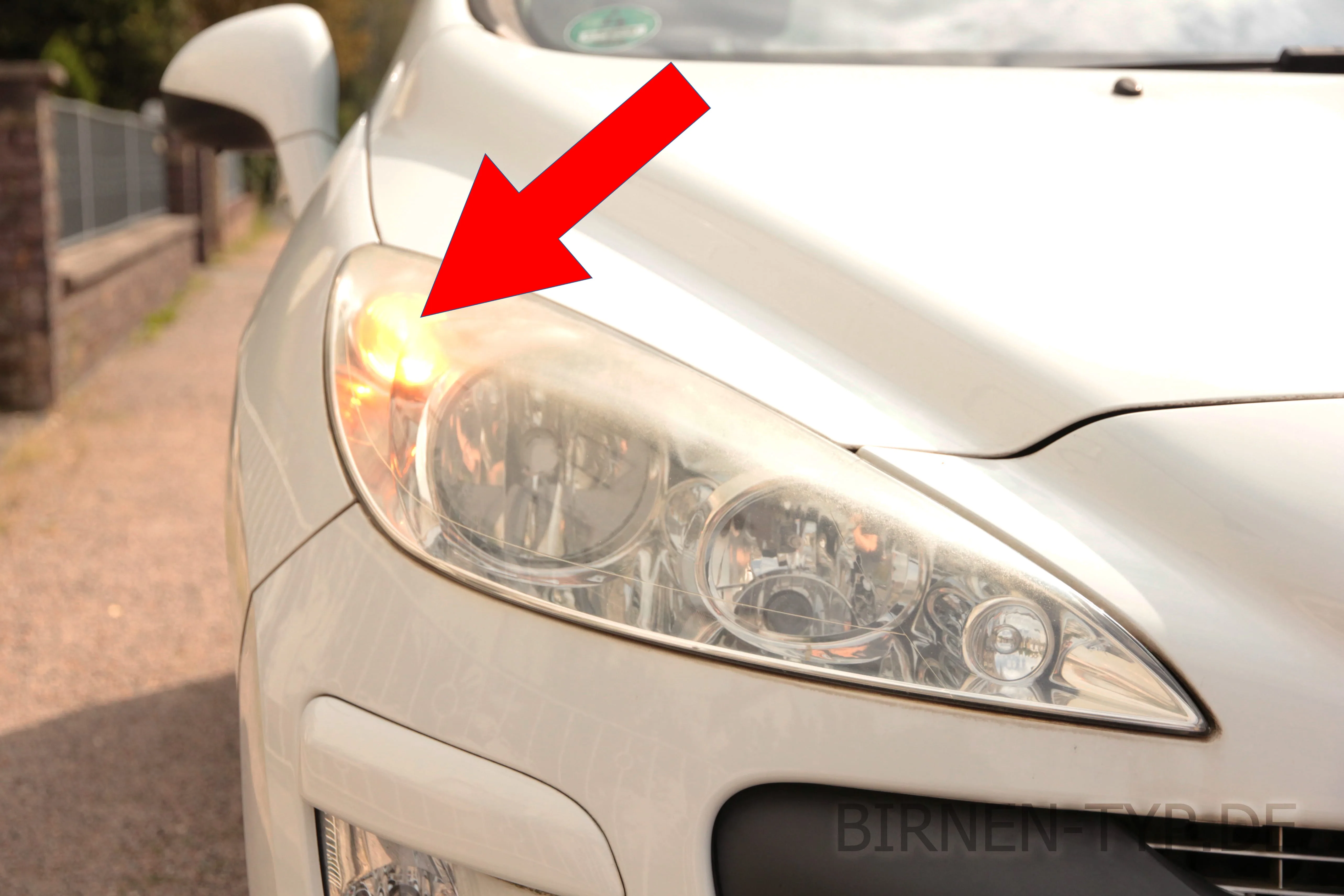 Blinker vorne des Peugeot 308