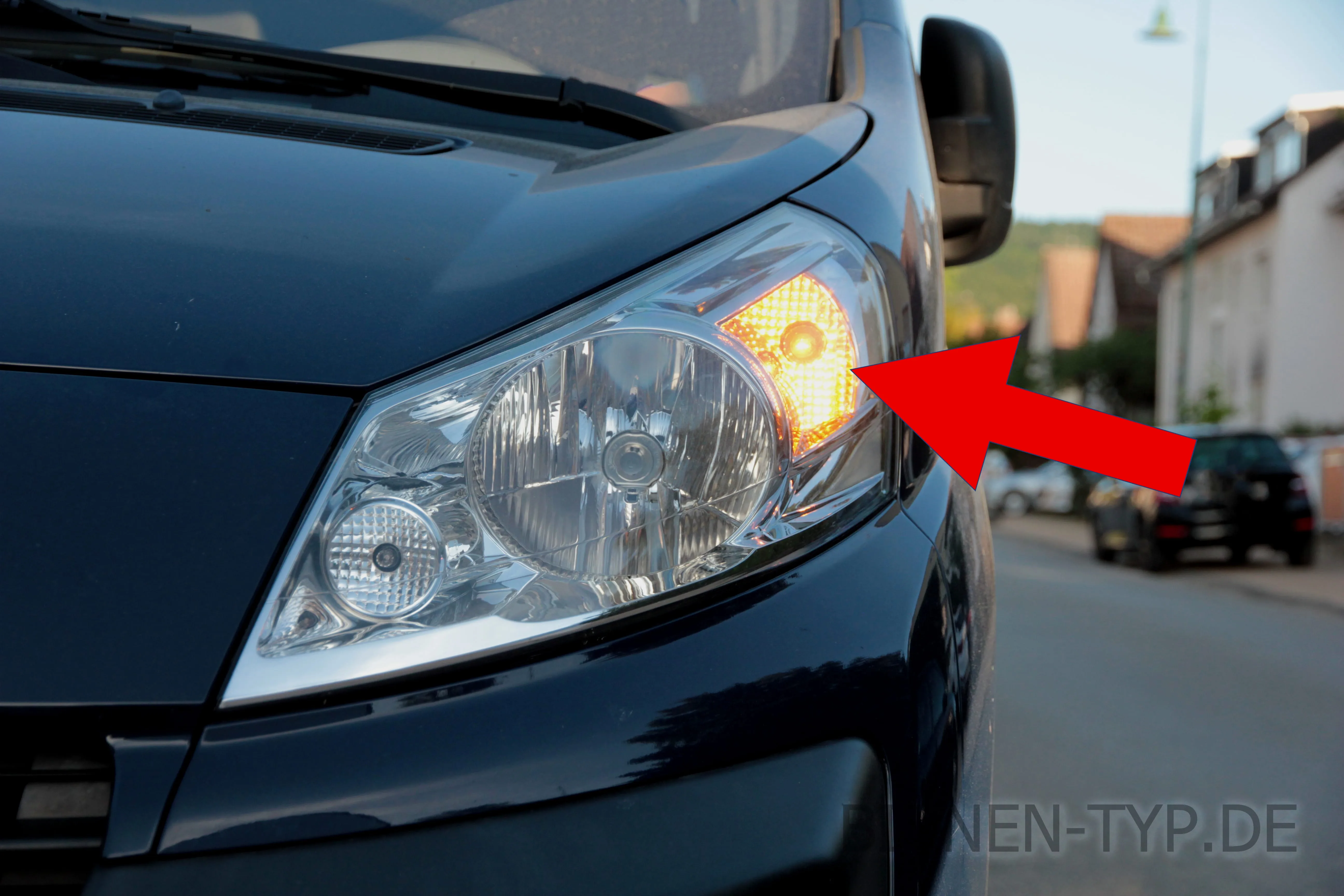 Blinker vorne des Citroën Jumpy 2. Gen., Transporter / Van