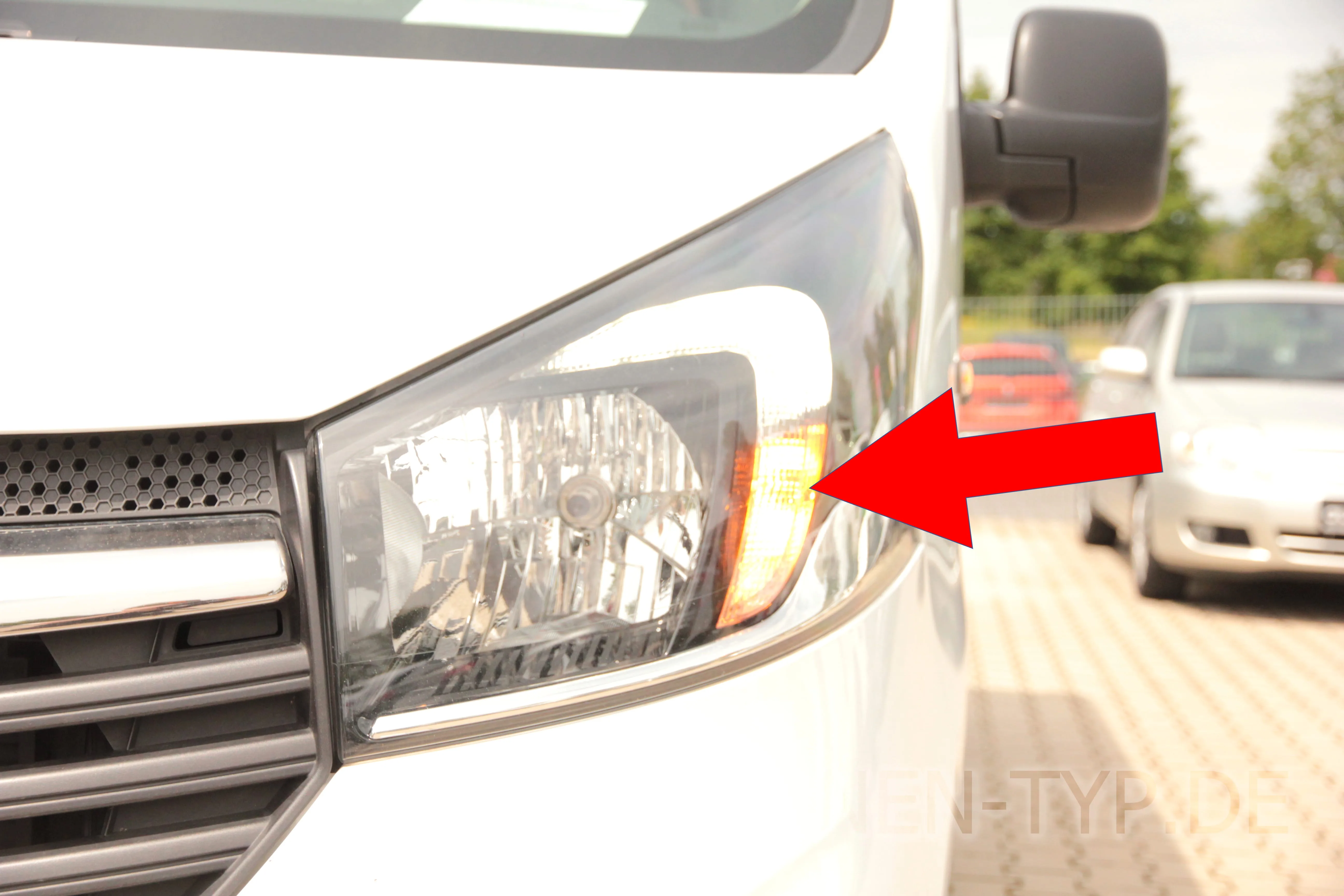 Blinker vorne des Renault Trafic 3. Gen