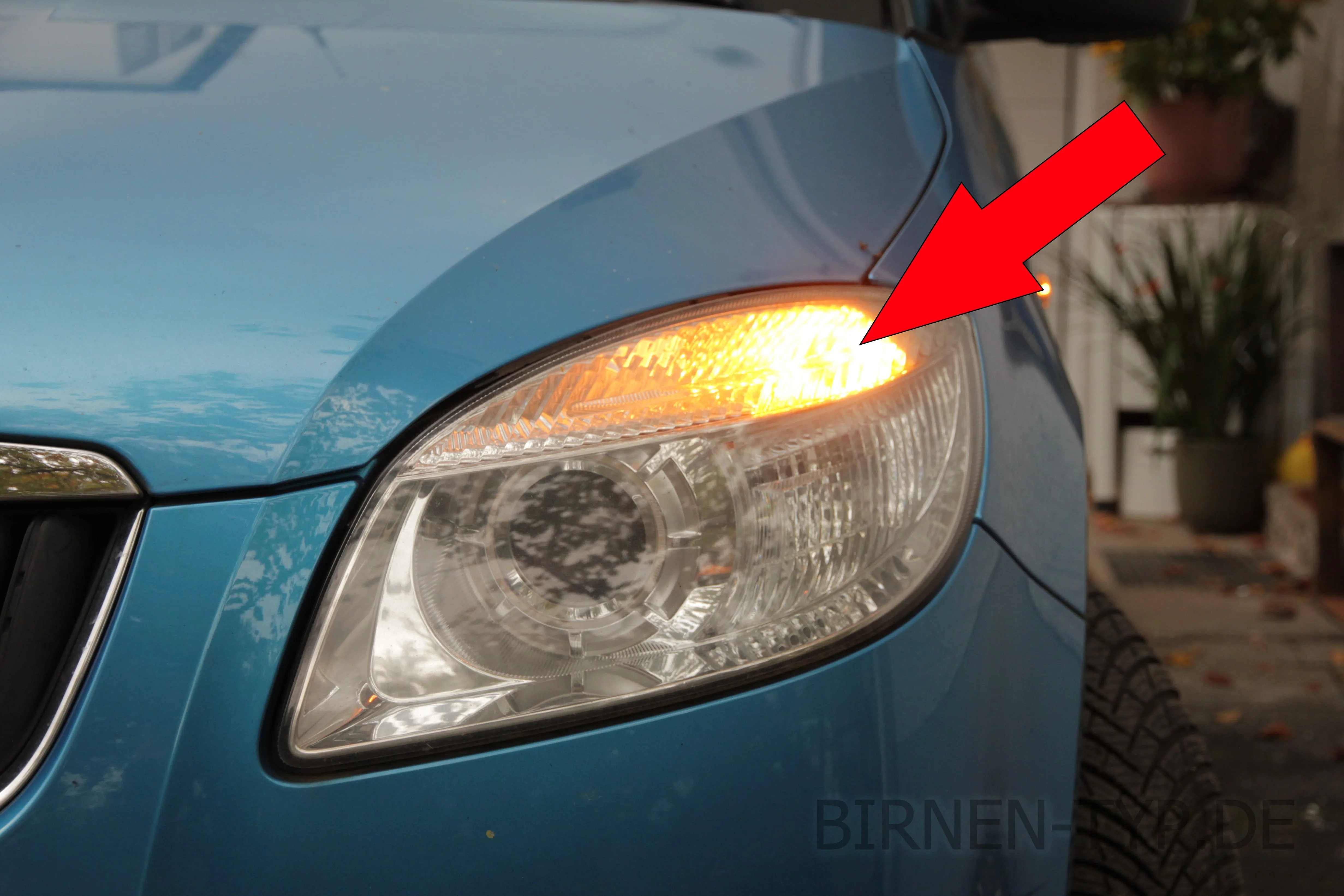 Blinker vorne des Škoda Roomster