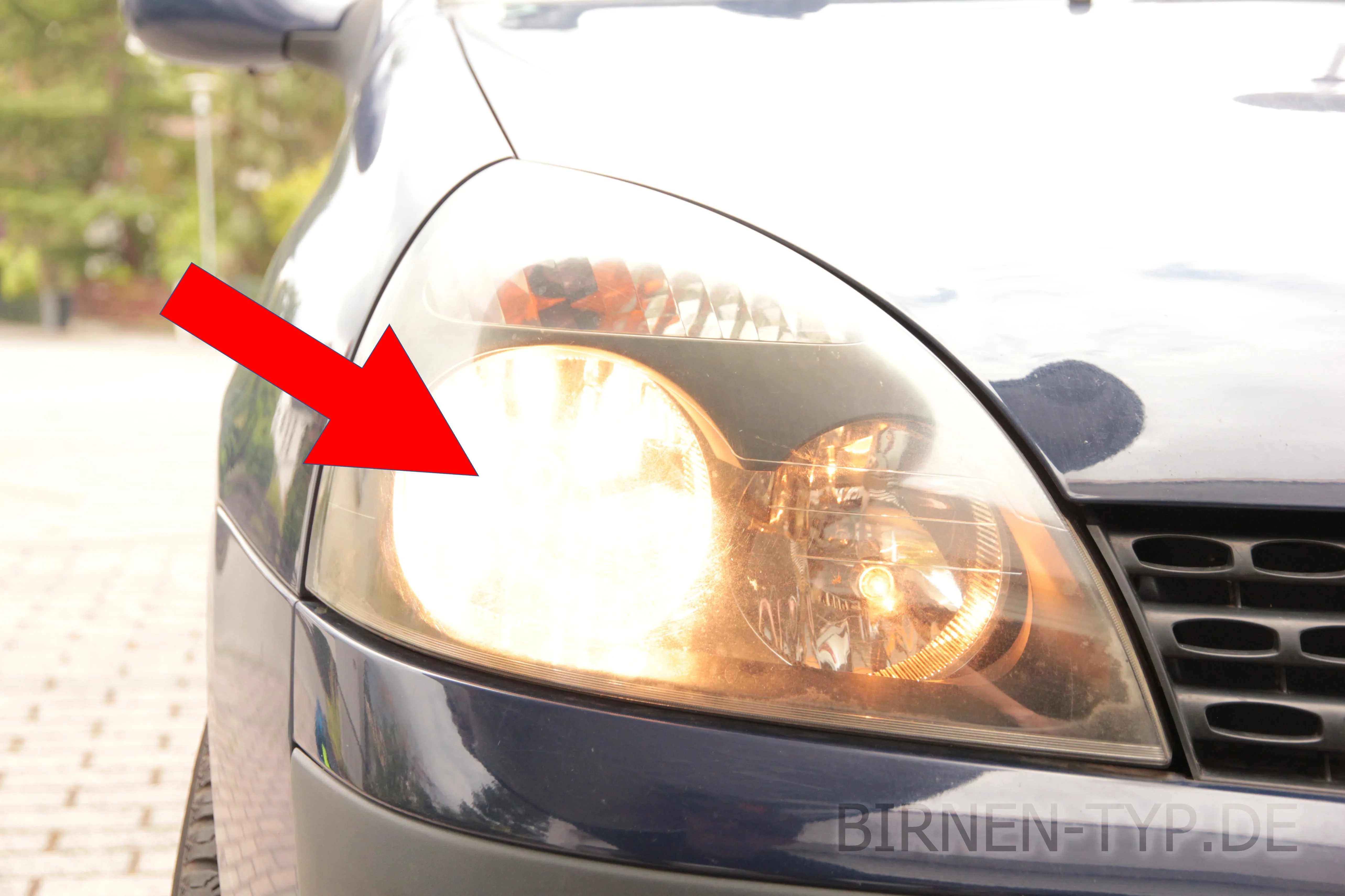 Abblendlicht des Renault Clio 2