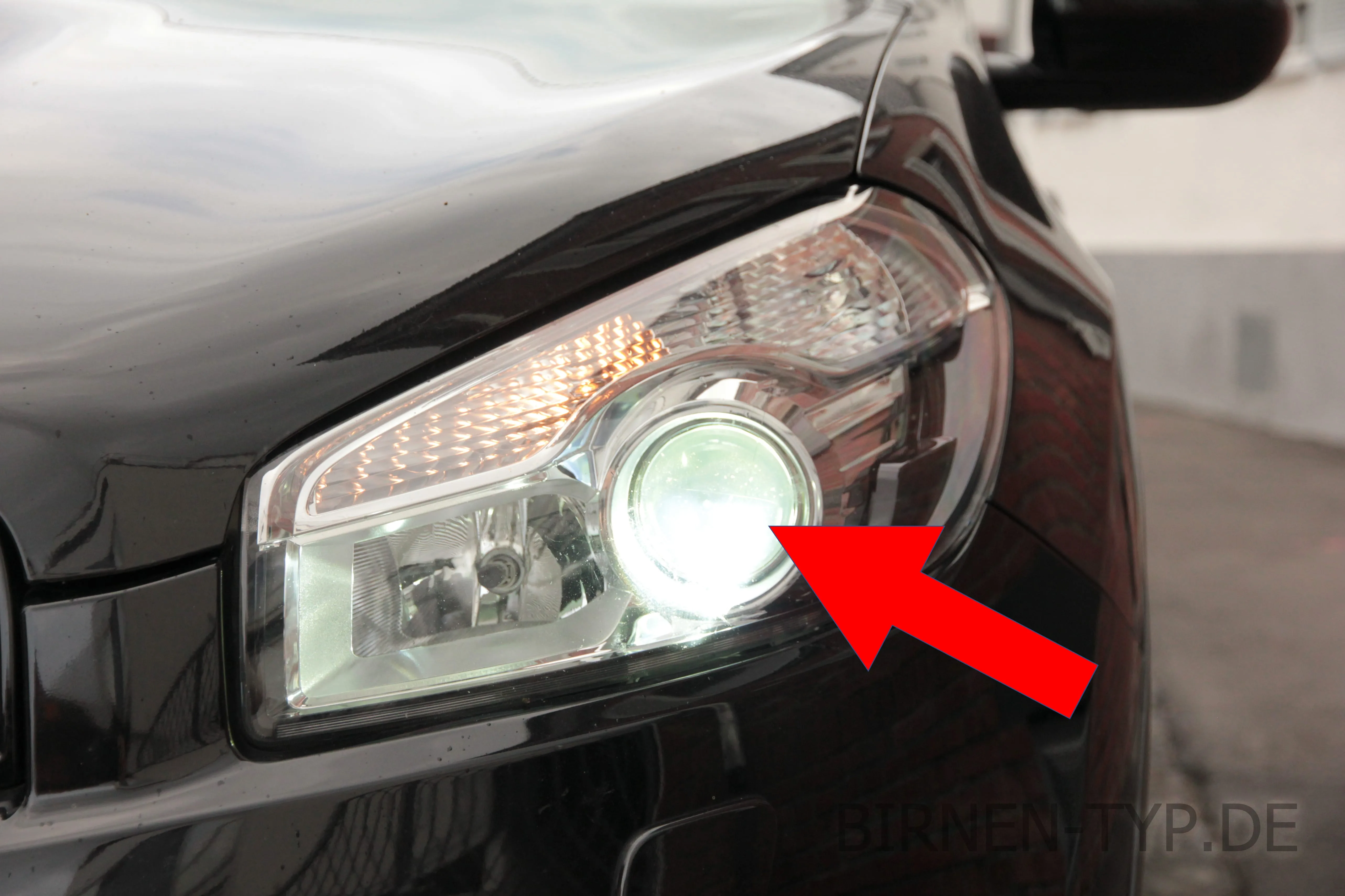 Abblendlicht des Nissan Qashqai (+2)