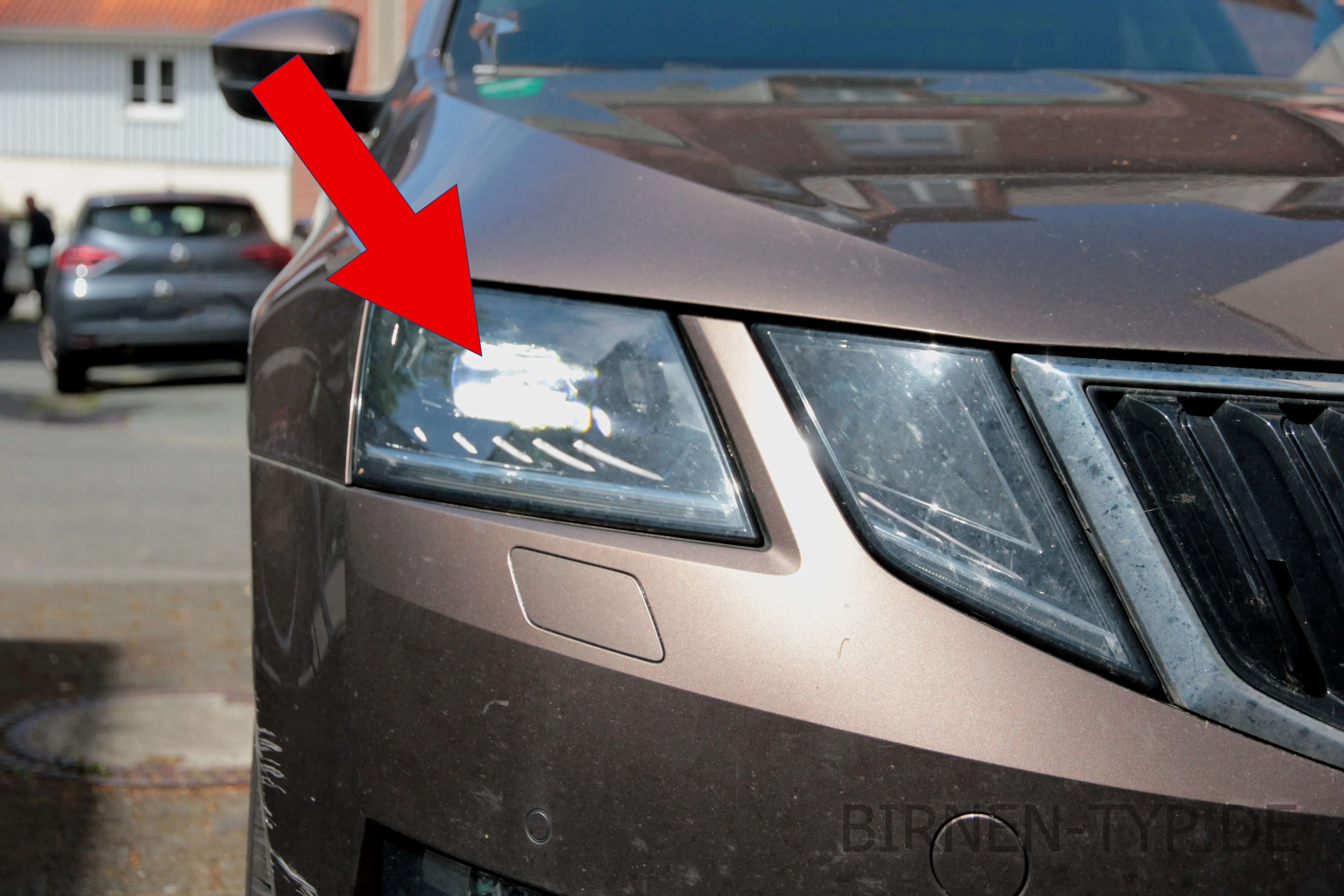 Abblendlicht des Škoda Octavia