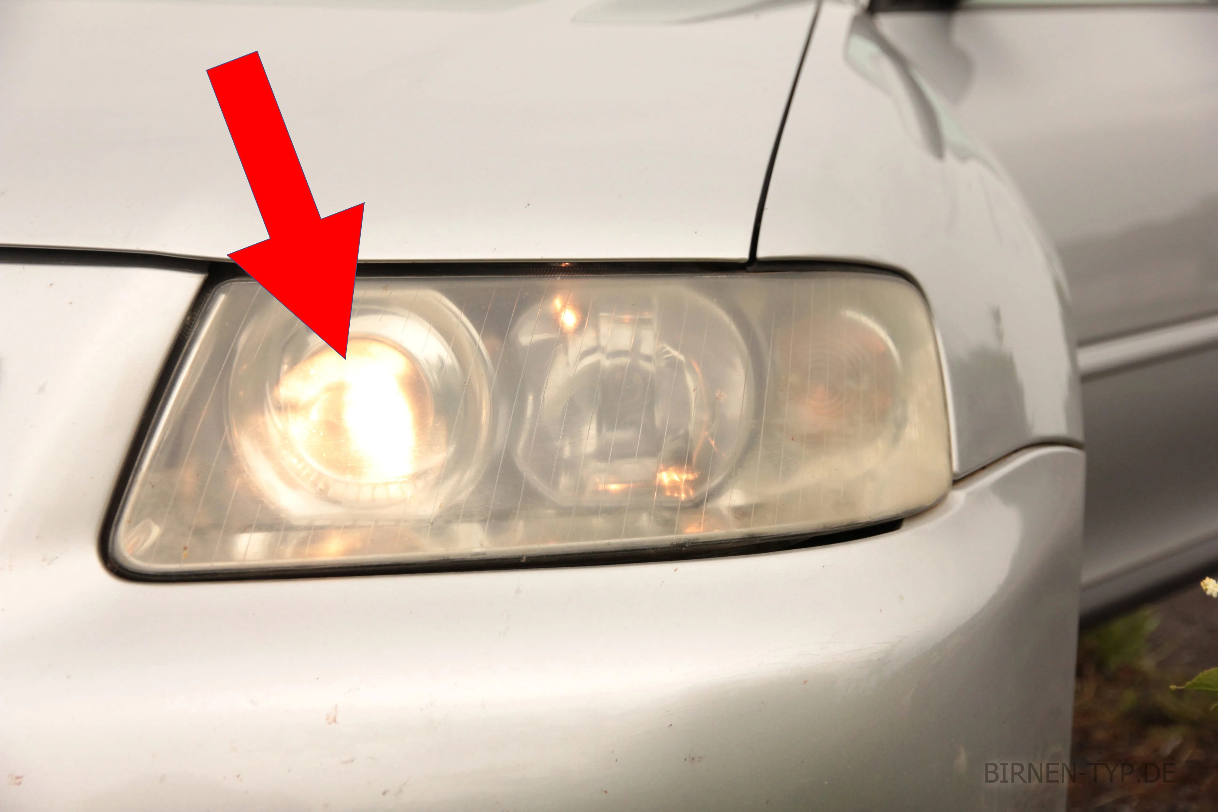 Abblendlicht des Audi A3 1. Gen