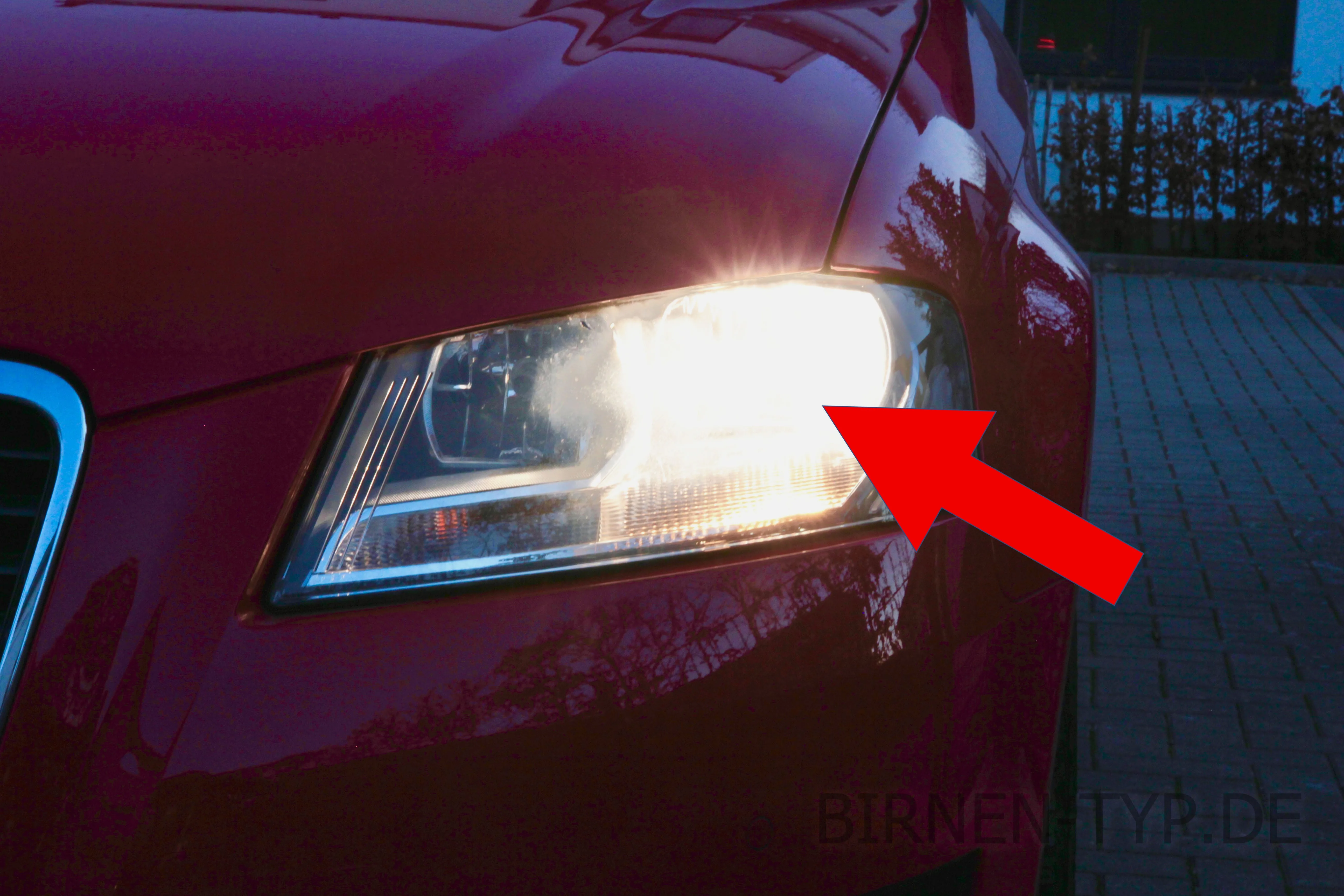 Abblendlicht des Audi A3 2. Gen — Facelift (ab 06/2008)
