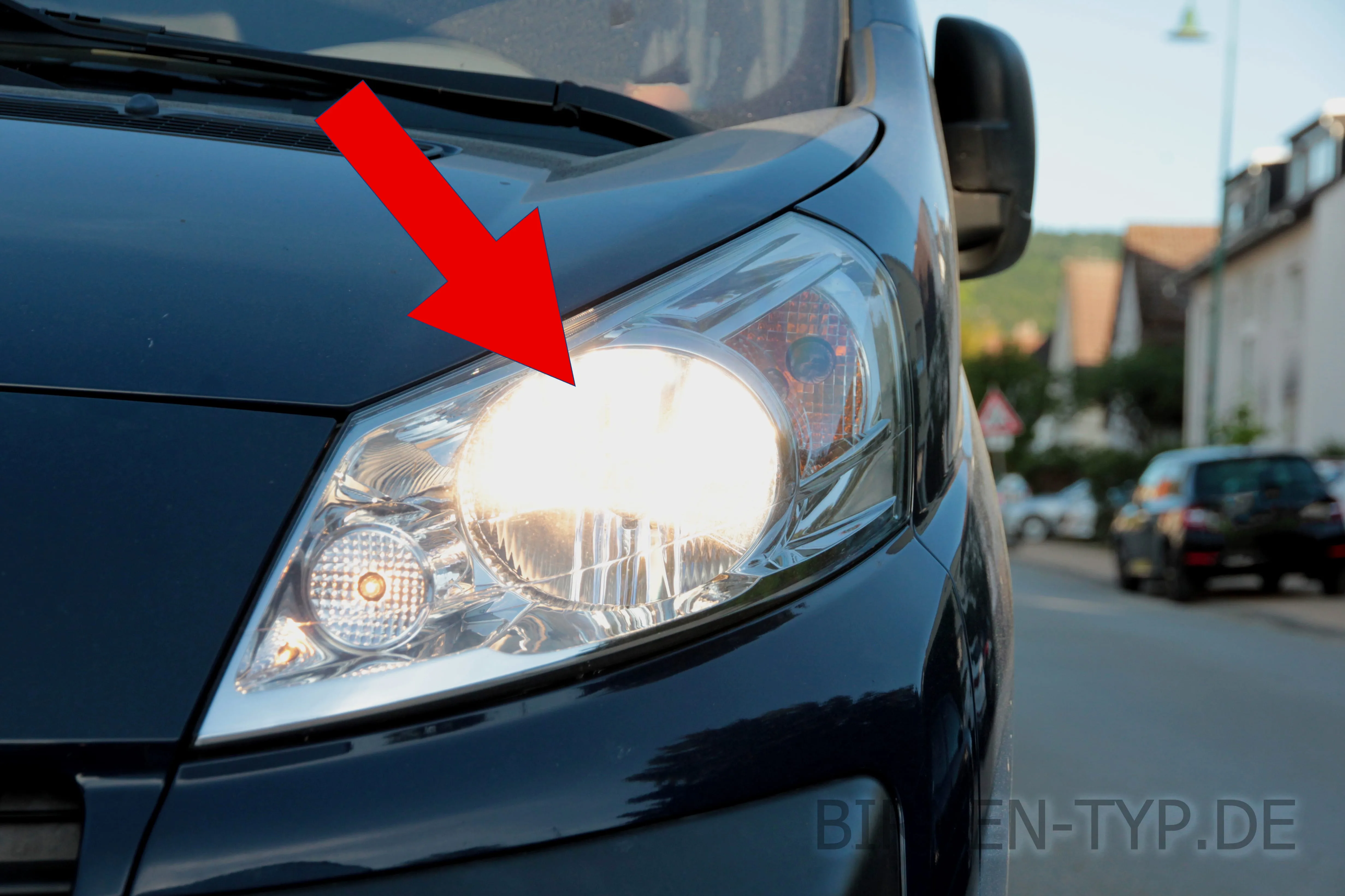 Abblendlicht des Citroën Jumpy 2. Gen., Transporter / Van
