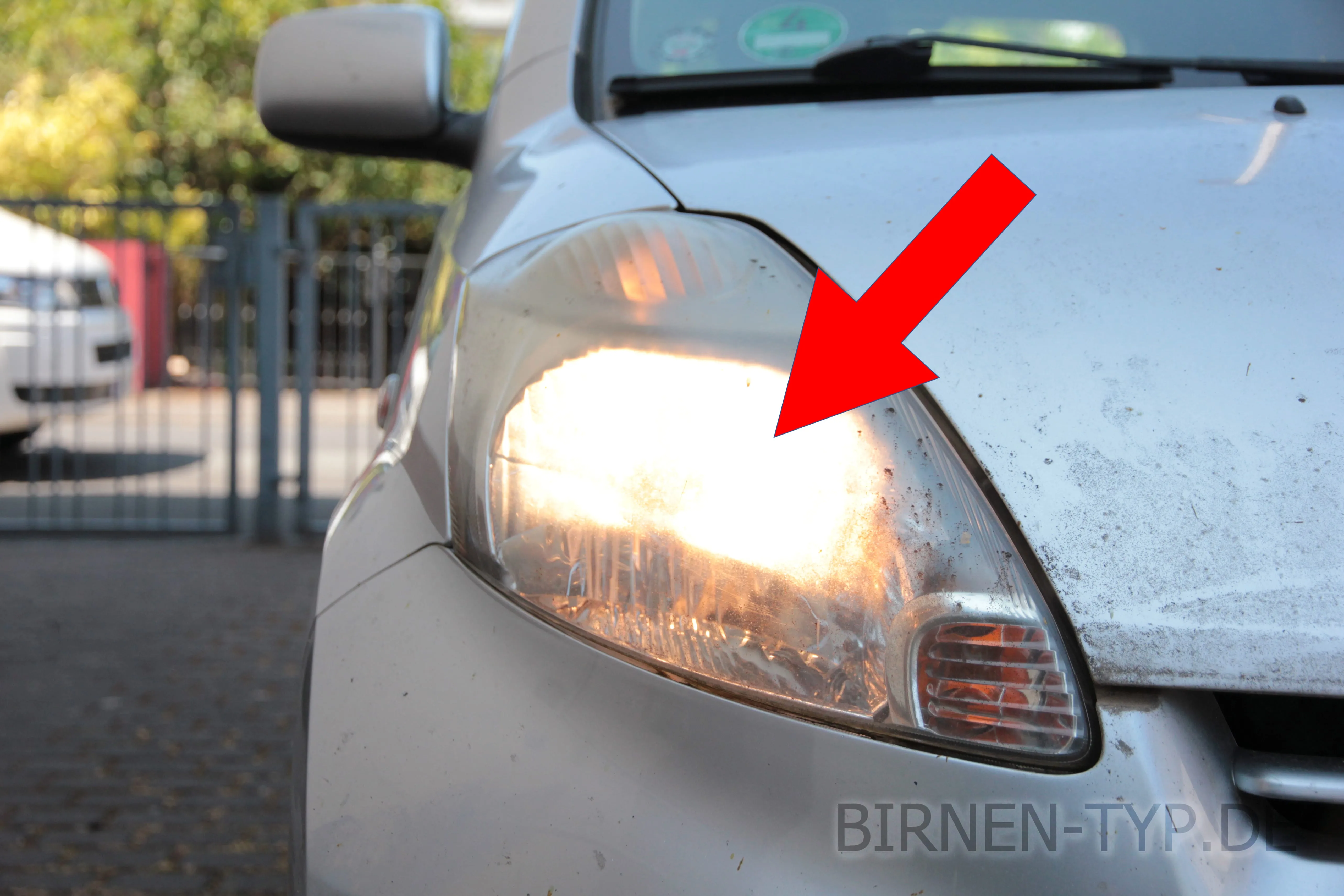 Abblendlicht des Daihatsu Sirion