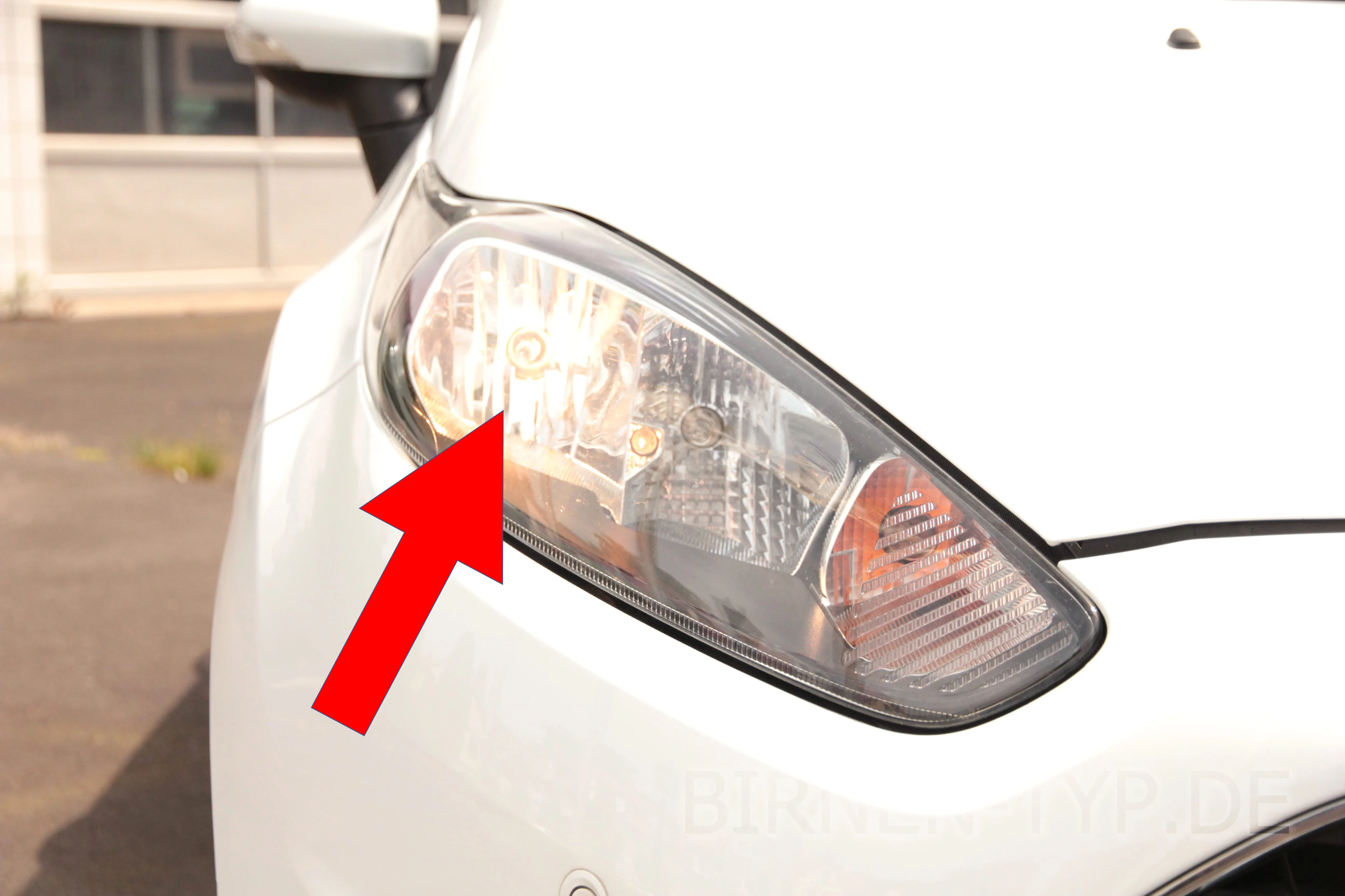 Abblendlicht des Ford Fiesta 7. Gen