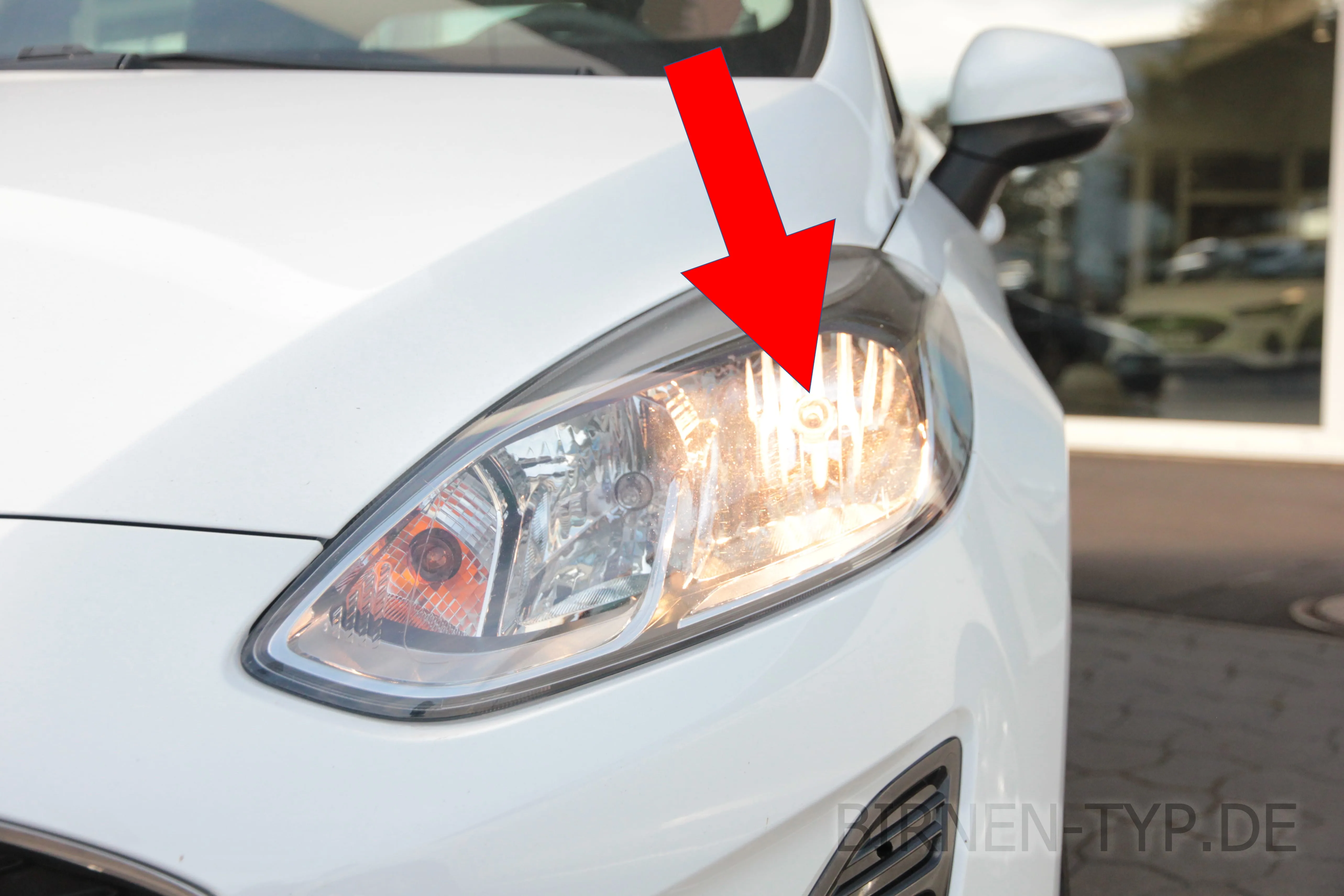 Abblendlicht des Ford Fiesta MK8