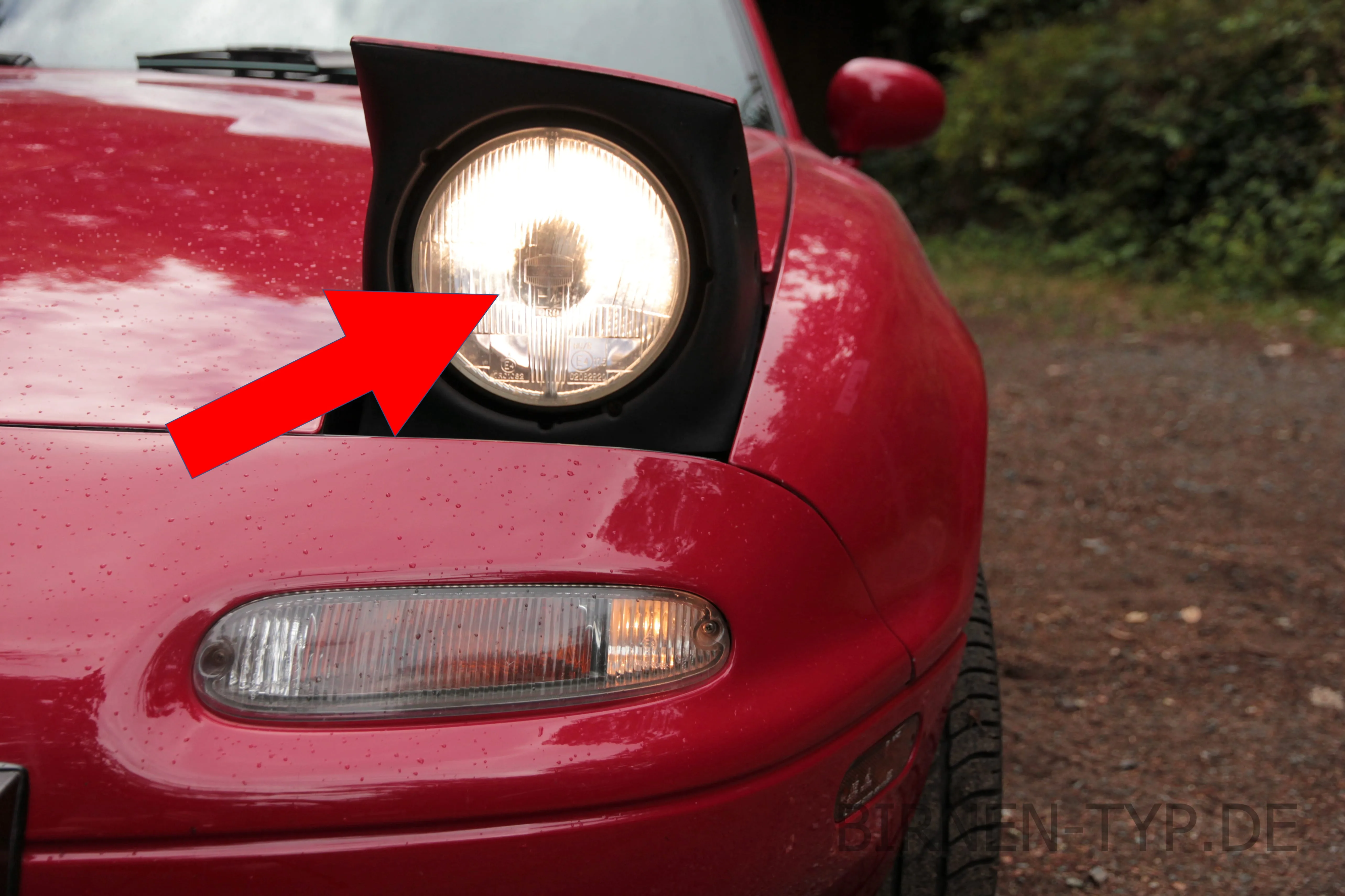 Abblendlicht des Mazda MX-5 / Miata