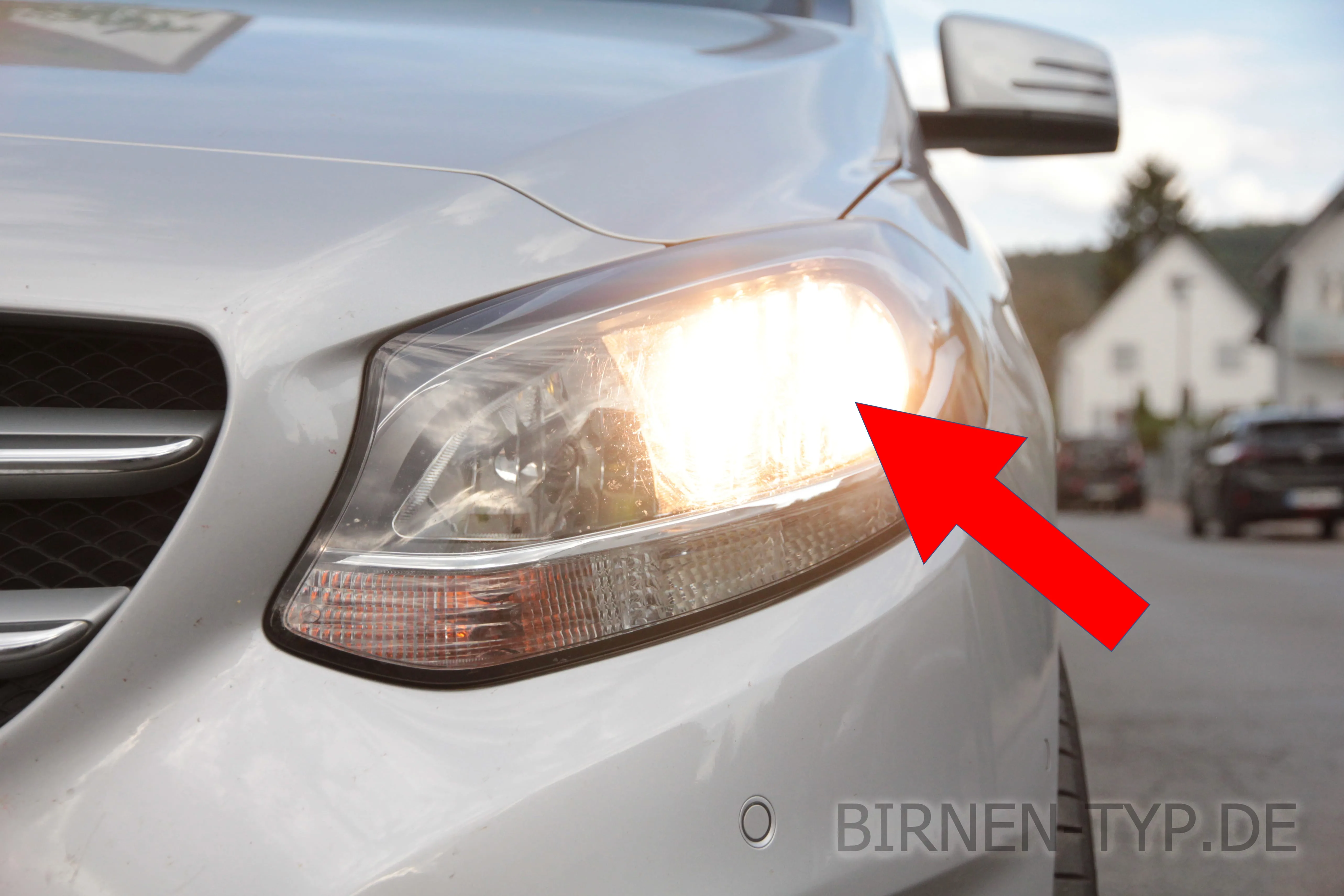 Abblendlicht des Mercedes-Benz B-Klasse