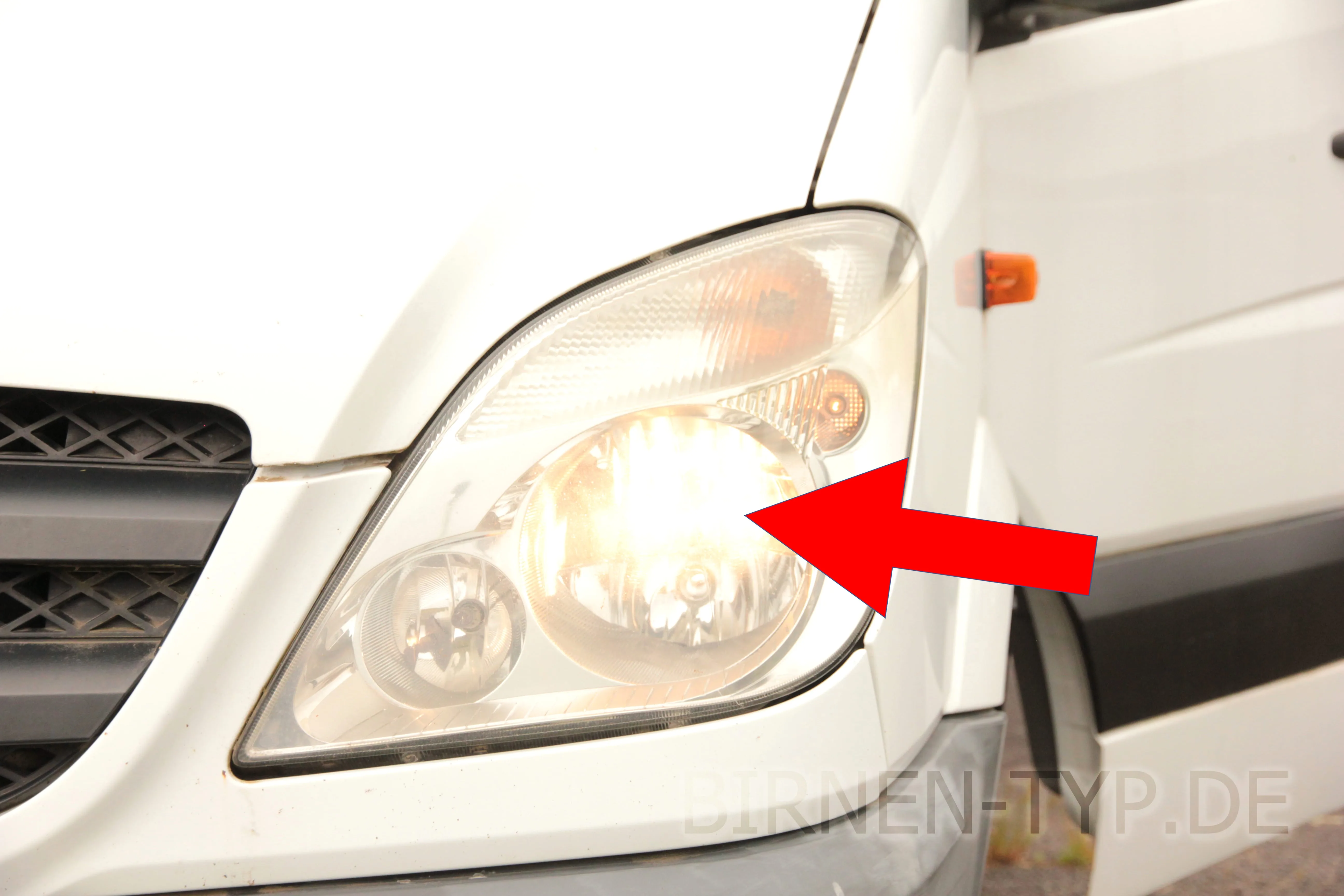 Abblendlicht des Mercedes-Benz Sprinter 2. Gen