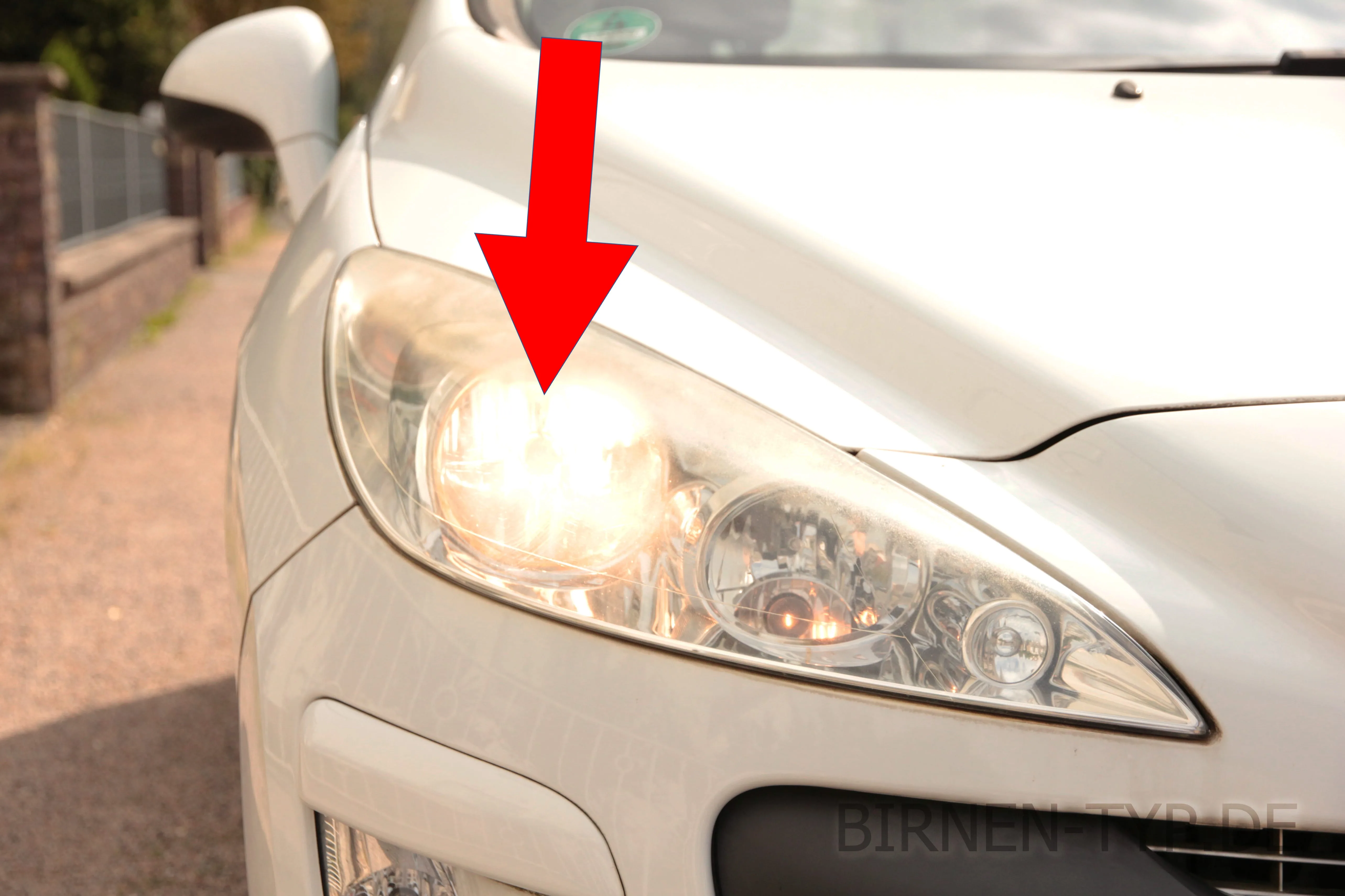 Abblendlicht des Peugeot 308